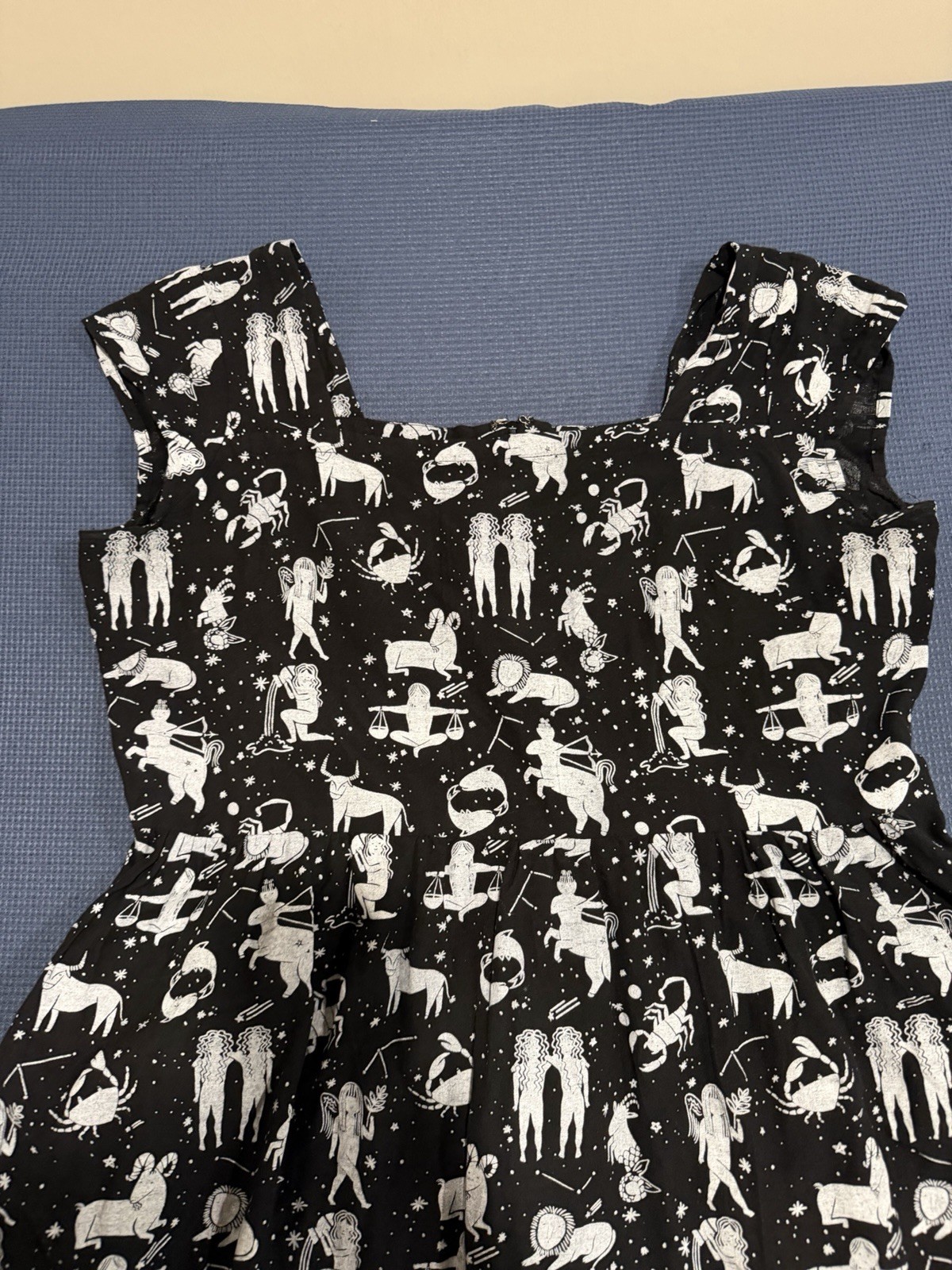 Horoscope Dress – Stars Celestial Moon Witch Black Zodiac XL Mata traders