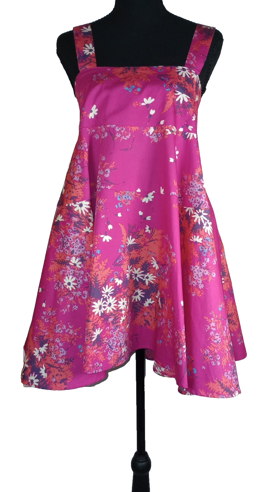 Free People “Let The Sunshine In” Floral Babydoll Mini Dress Sz Small w/Pockets