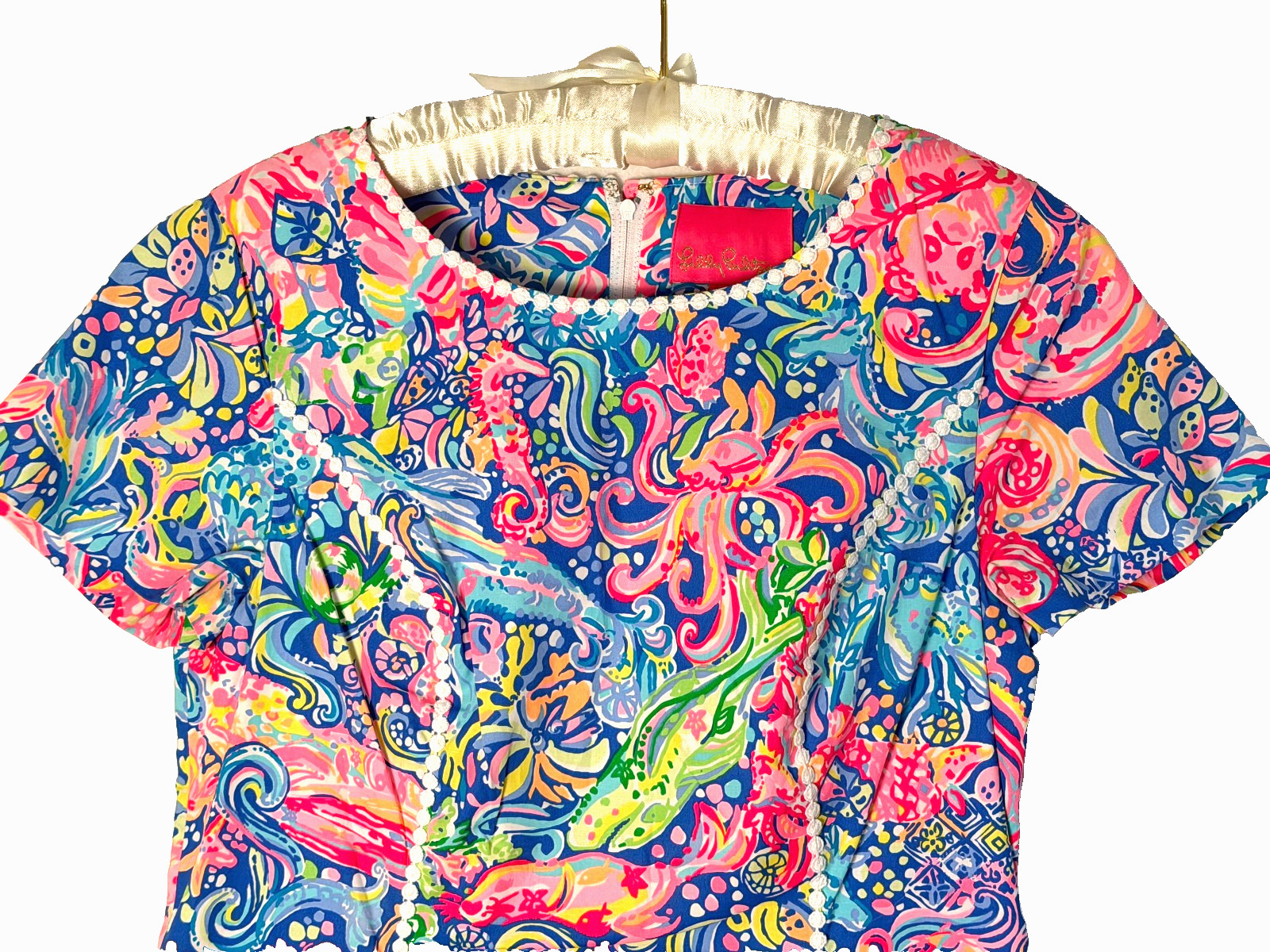Lilly Pulitzer 6 Coralynn Shift Dress Pop Up 60 Animals Beachy Resort Vacation
