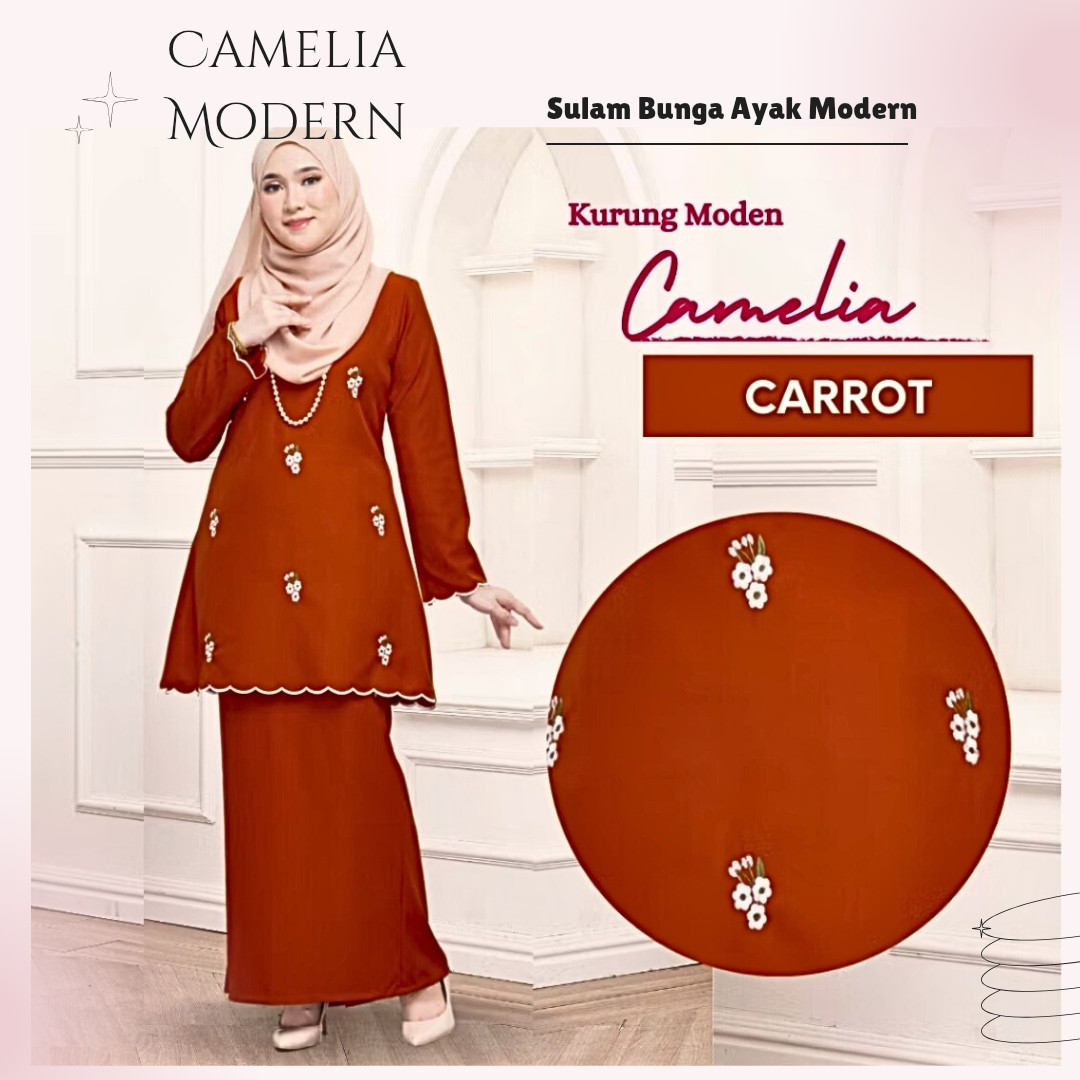 Modern Traditional Attire Baju Kurung Modern Formal Sulam Mom Daughter Set