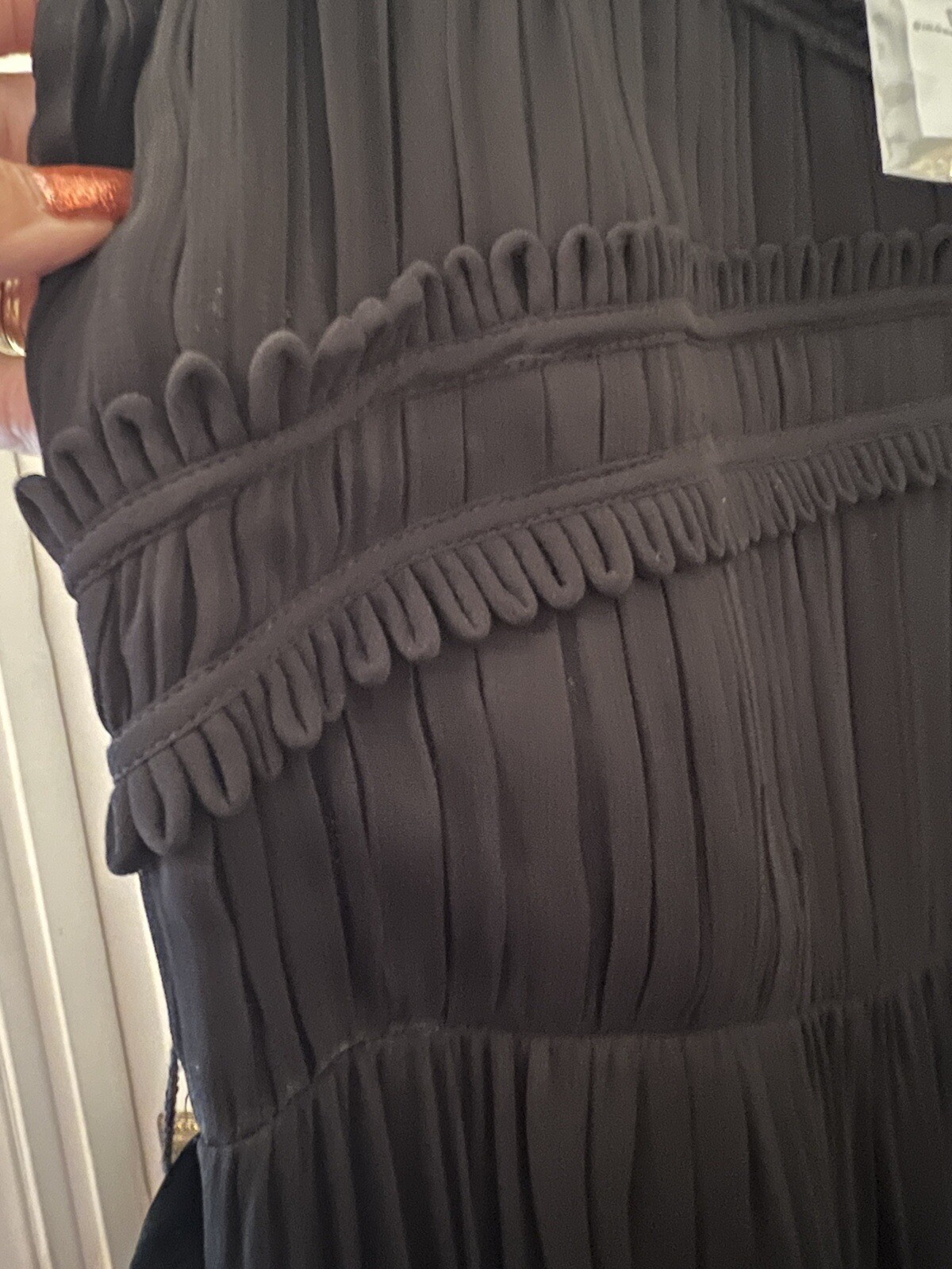New Day Birger Et Mikkelsen Black Silky Cinderella Sleeveless Dress,40/UK 12