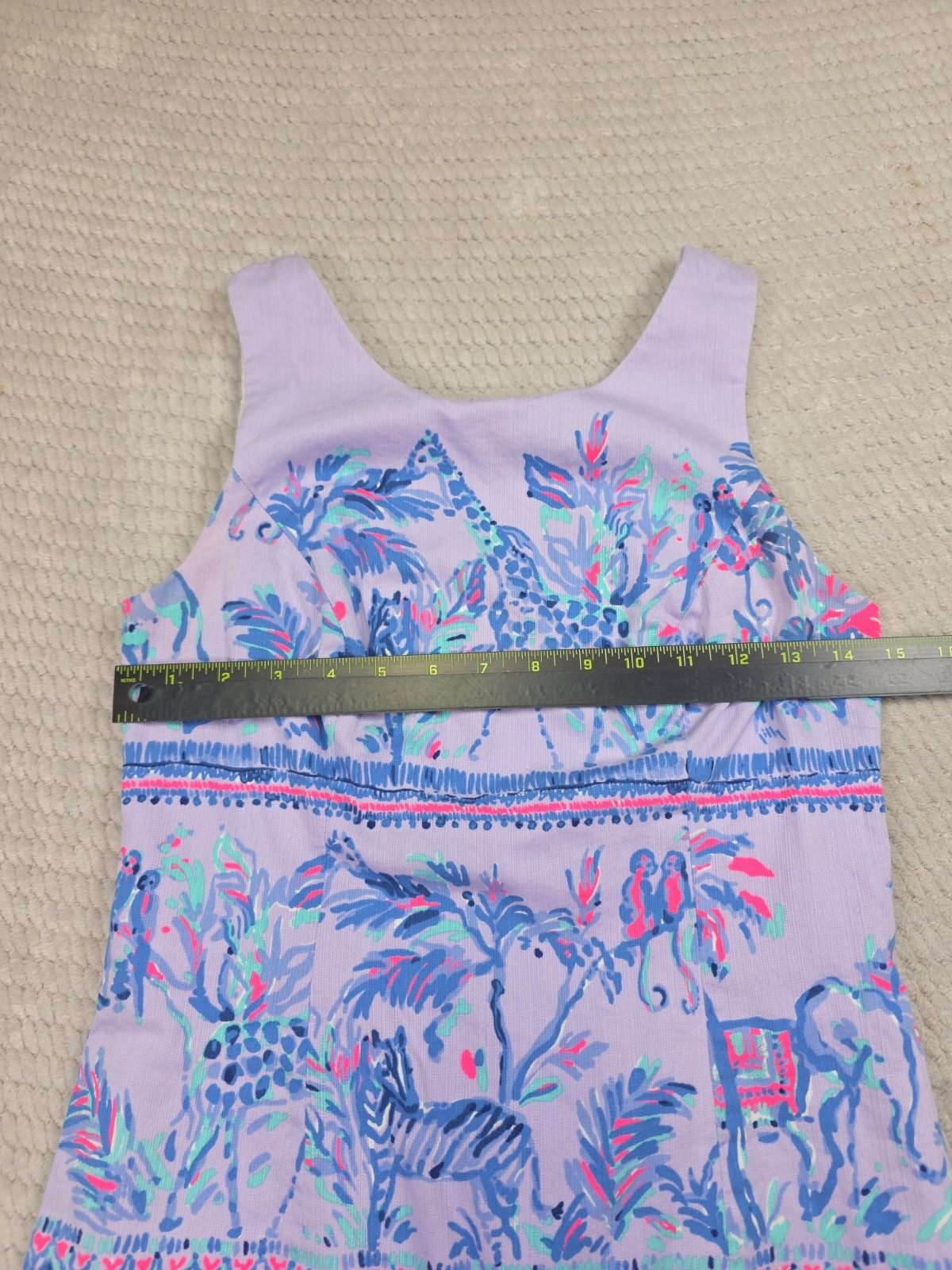 Lilly Pulitzer Dress Womens 2 Mila Shift Dress in Lilac Verbena Fruit Monkey