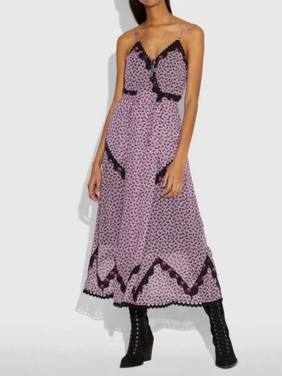Coach Print Slip Dress Size 8(M/L)