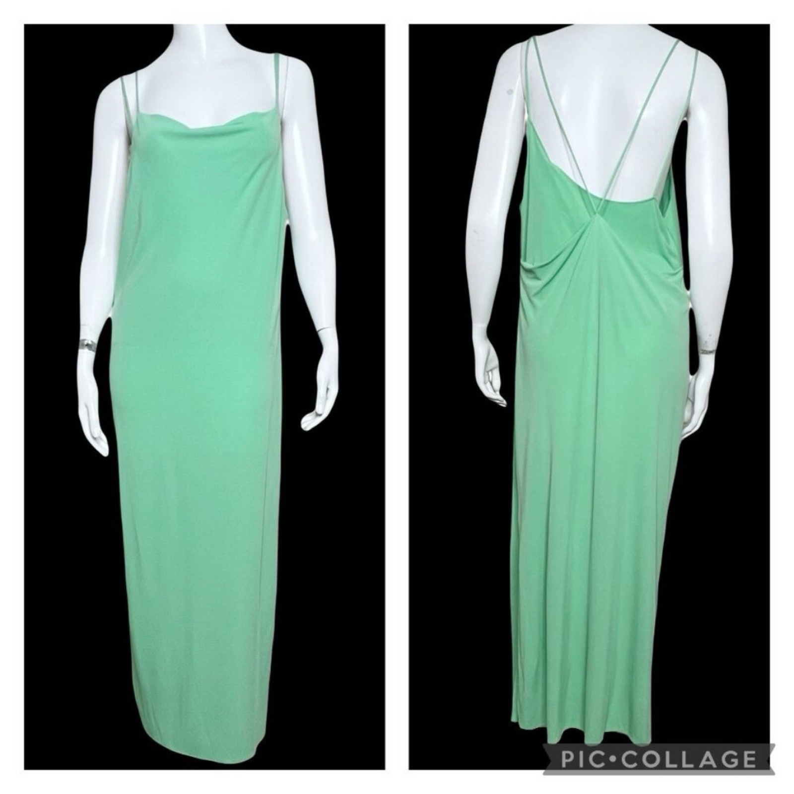 Helmut Lang BK Knot dress radiant green size L NWT $360