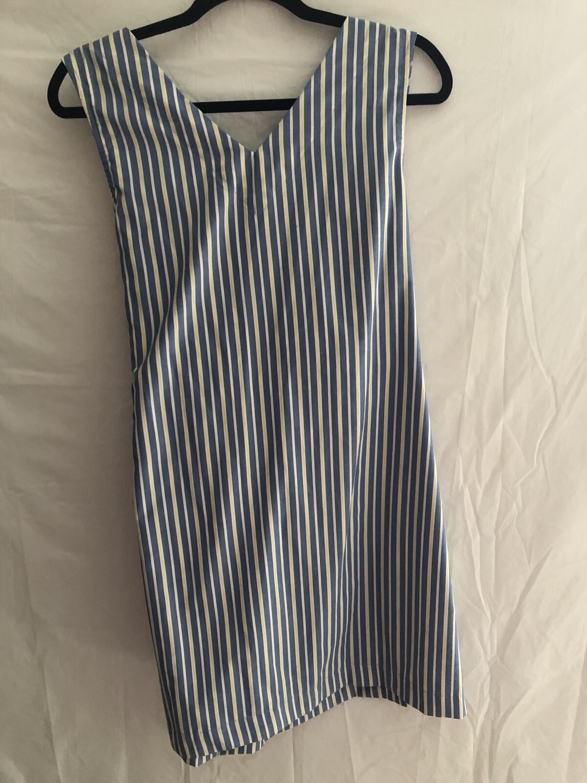 Style Envy Wrap Dress sz L Large Summer Womens Navy White