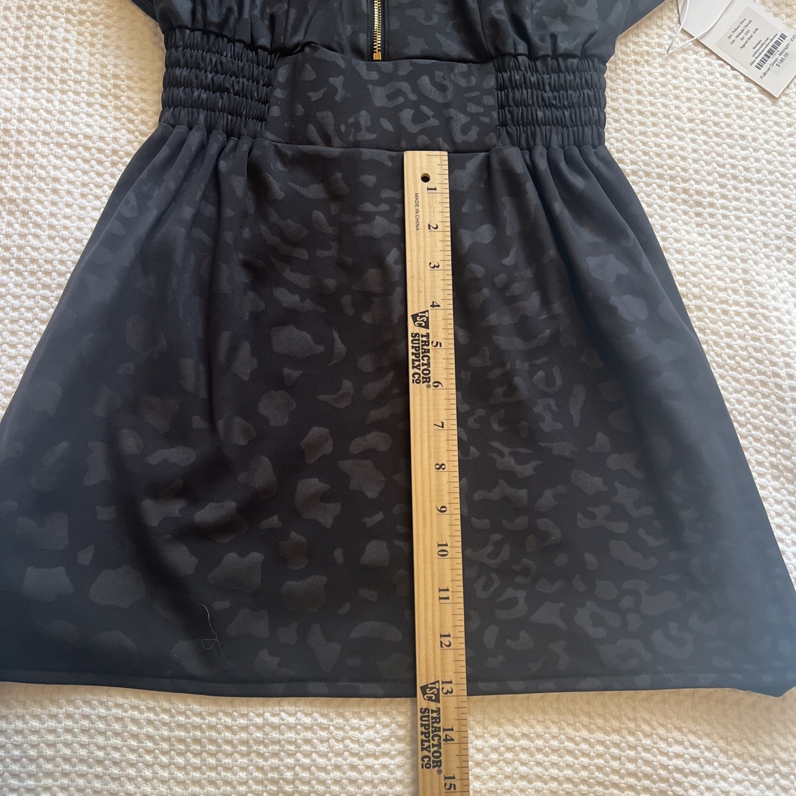 EMILY MCCARTHY MIDNIGHT CHEETAH Pullover Dress with pocket Sz XXS NEW With tags