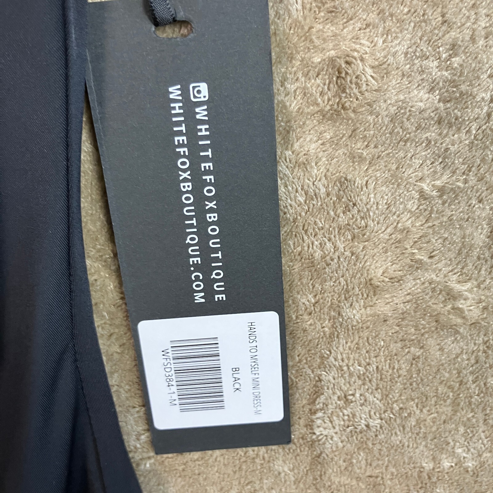 White Fox Boutique Hands To Myself Mini Dress Size M Black NWT