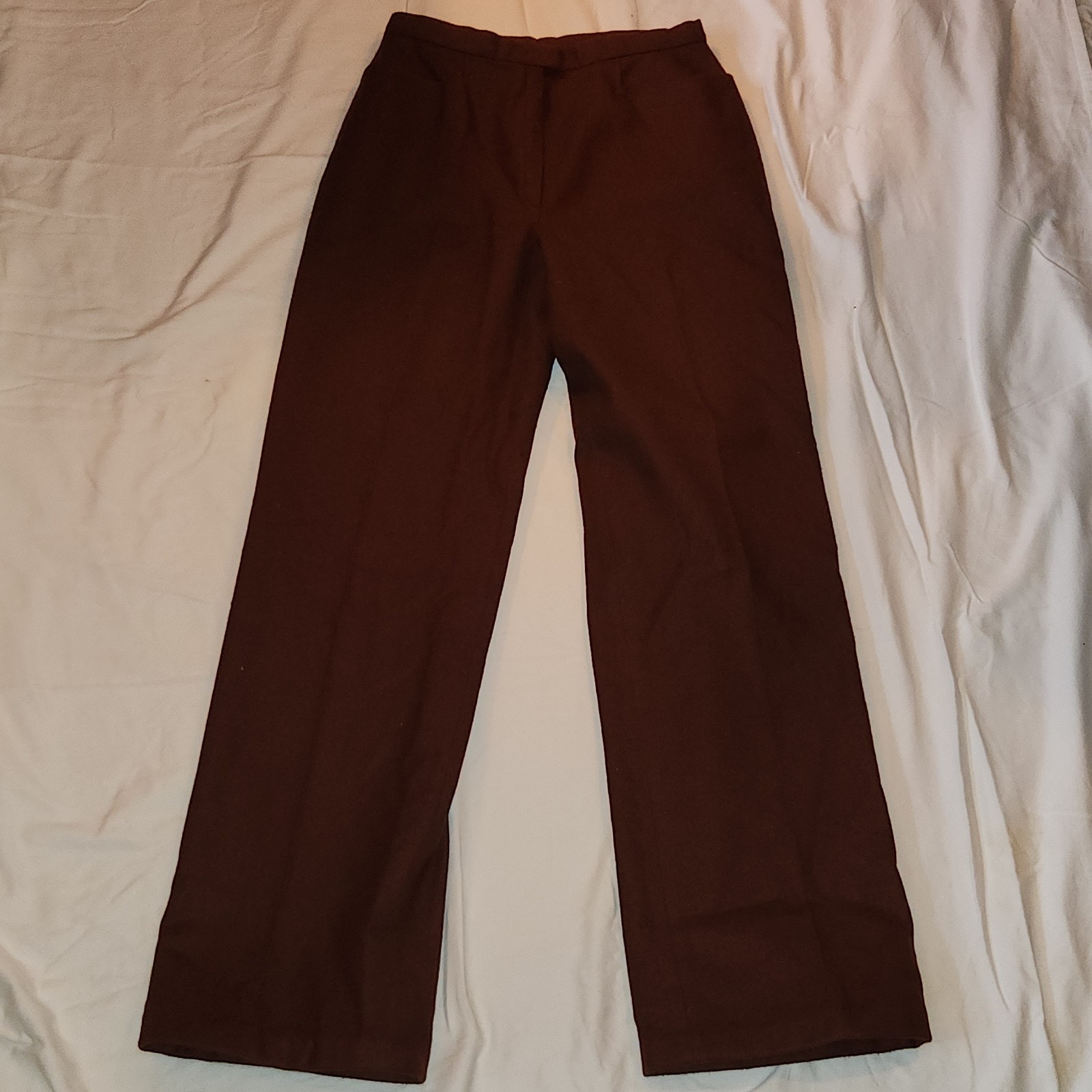 VINTAGE PENDLETON KNOCKABOUT 1970S SLACKS USA MADE BROWN SIZE SMALL VIRGIN WOOL