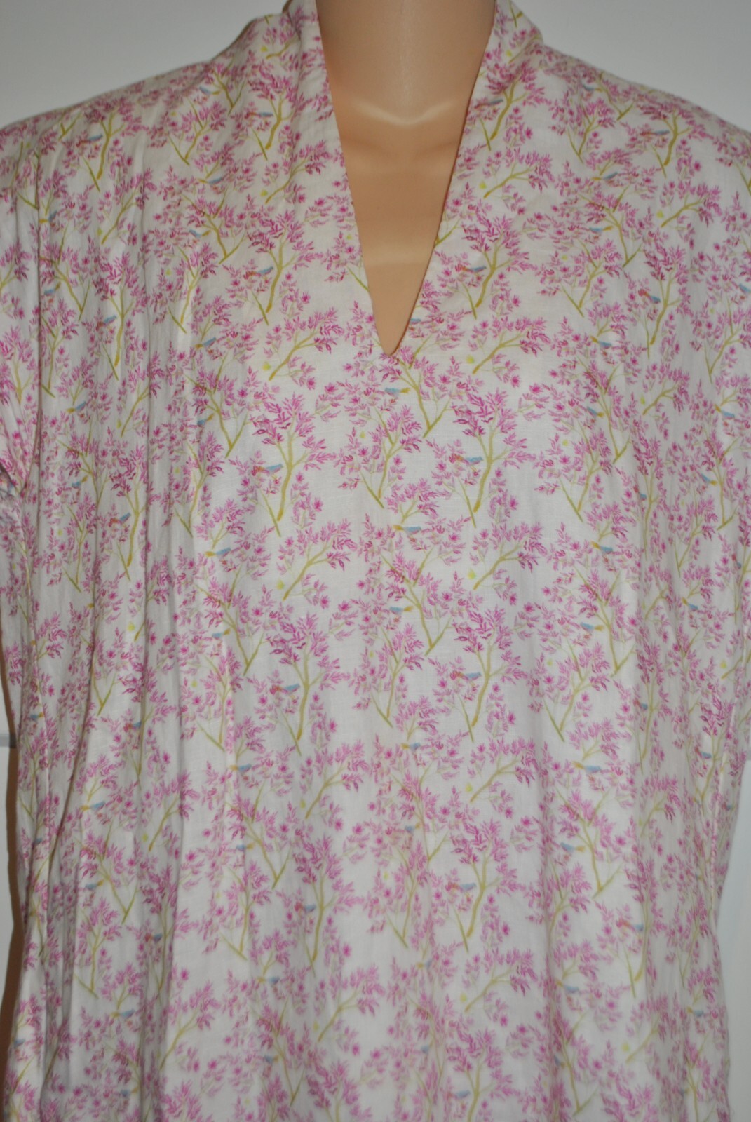 BROOKE WRIGHT Nancy Bird Floral V Neck Shift Dress size XS Womens