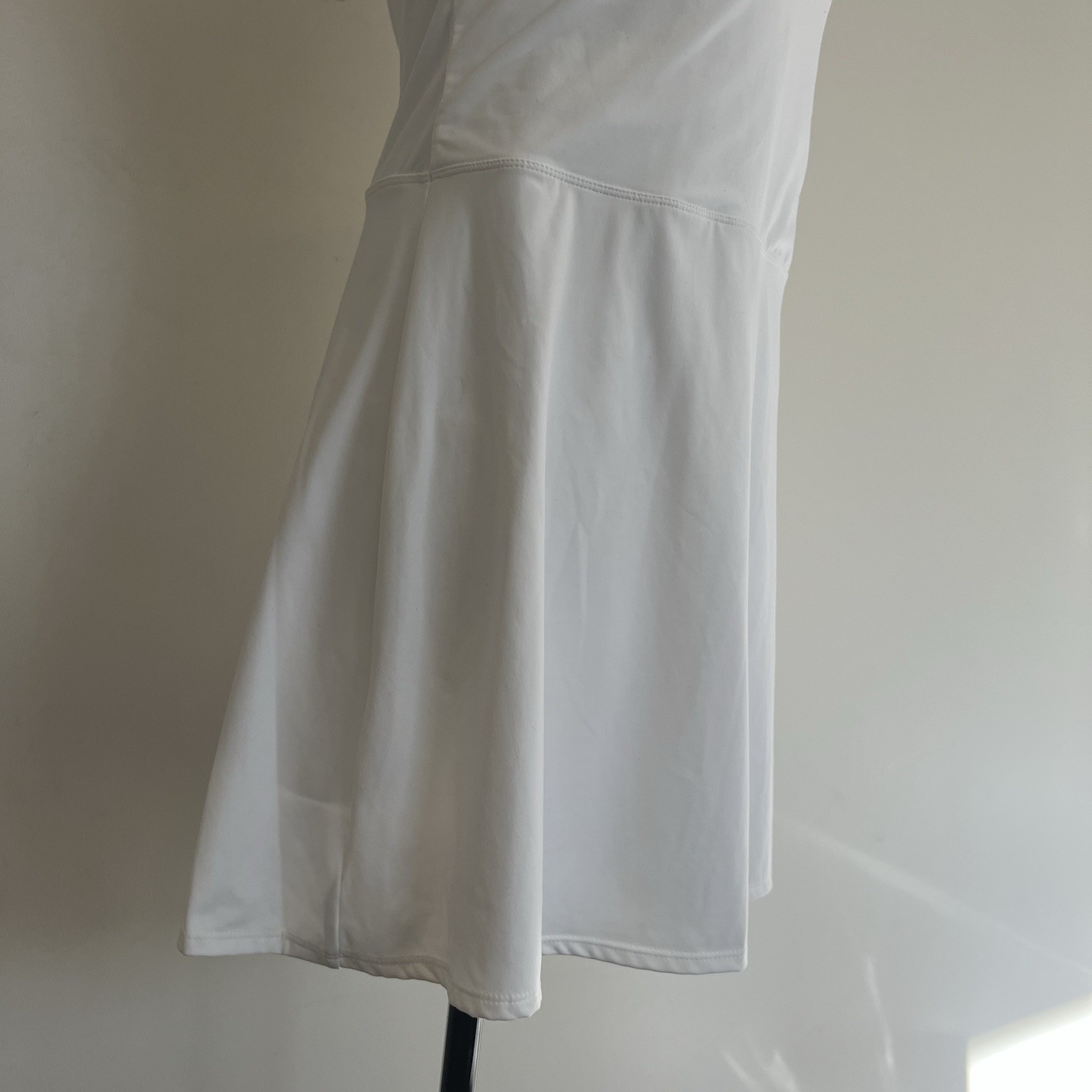Joy Lab NWT True White Active Dress Built in Shelf Bra and Shorts X-Back L