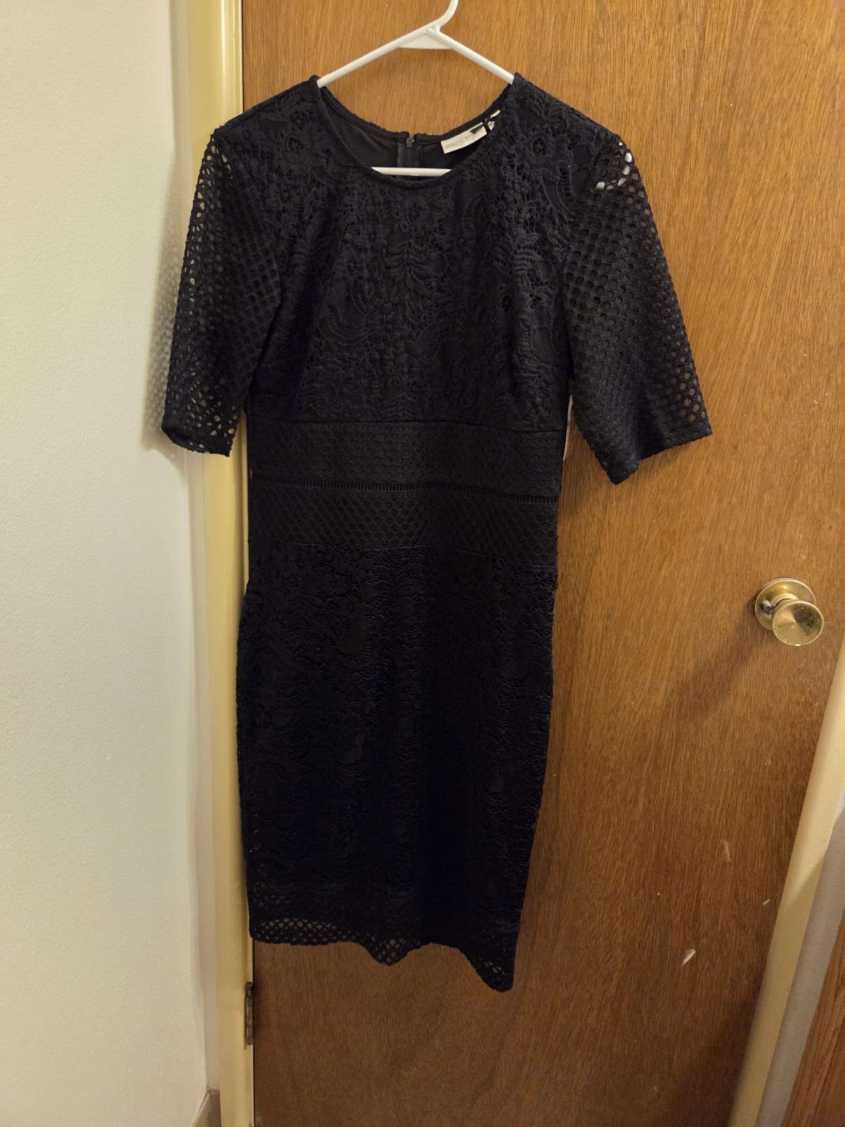 Bisou Bisou Womens Size 10 Black Lace Dress Partial New Tag Coquette Whimisgoth
