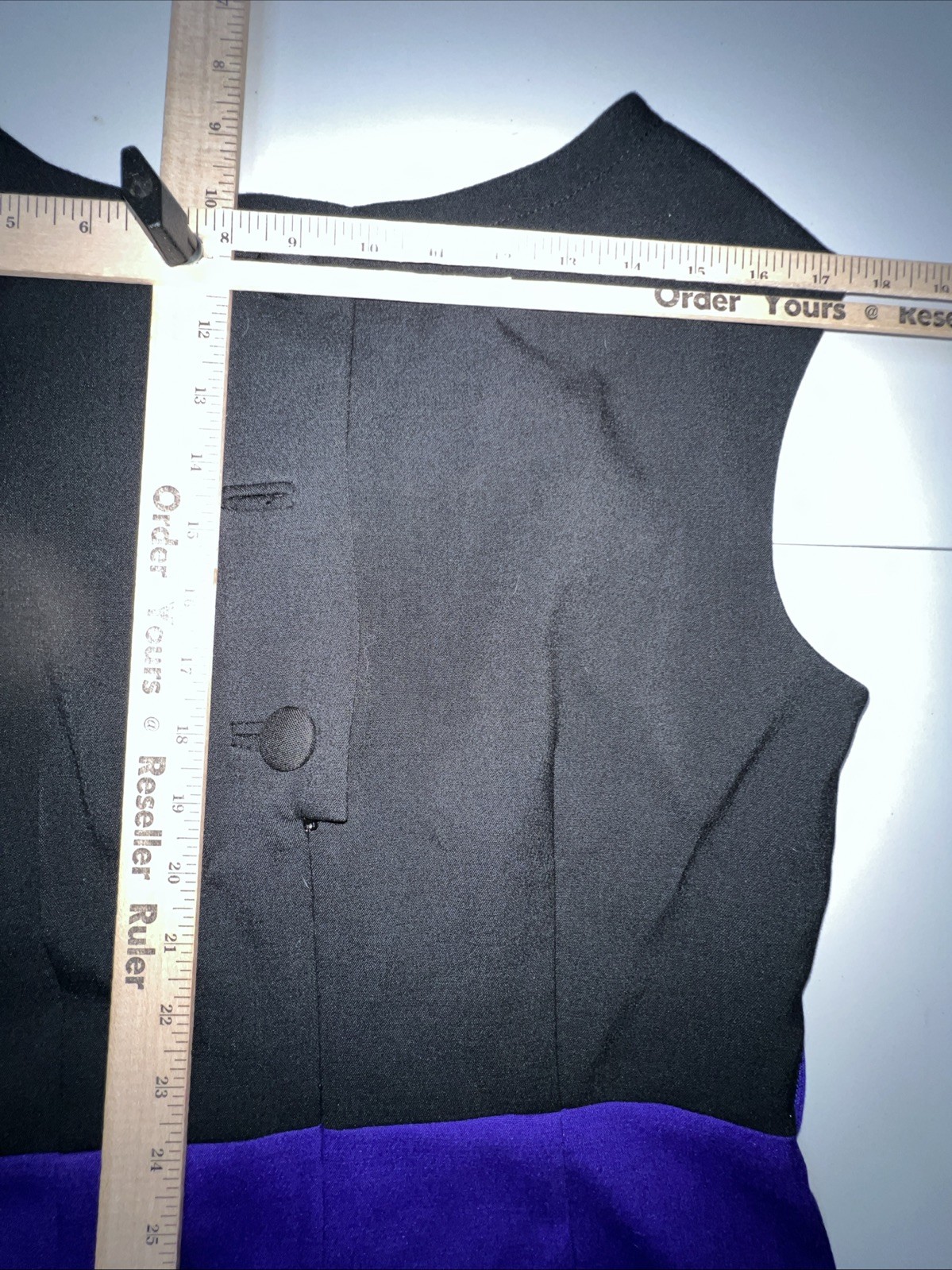 Alilly original dress Medium sleeveless purple black knee length lined stretch