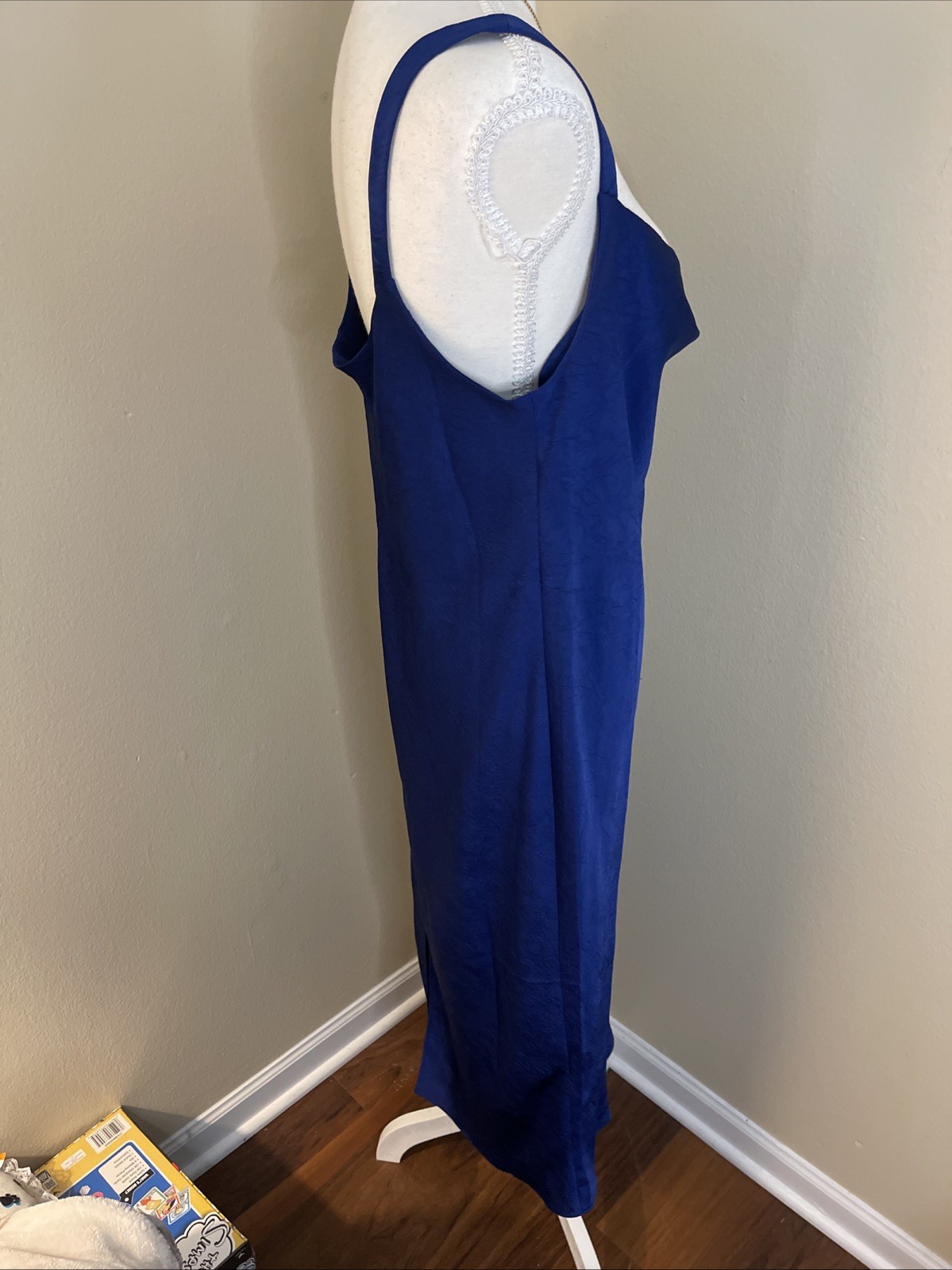 Baum und Pferdgarten Agamora Midi Slip Dress Bellwether Blue EU 42 Cowl Neck