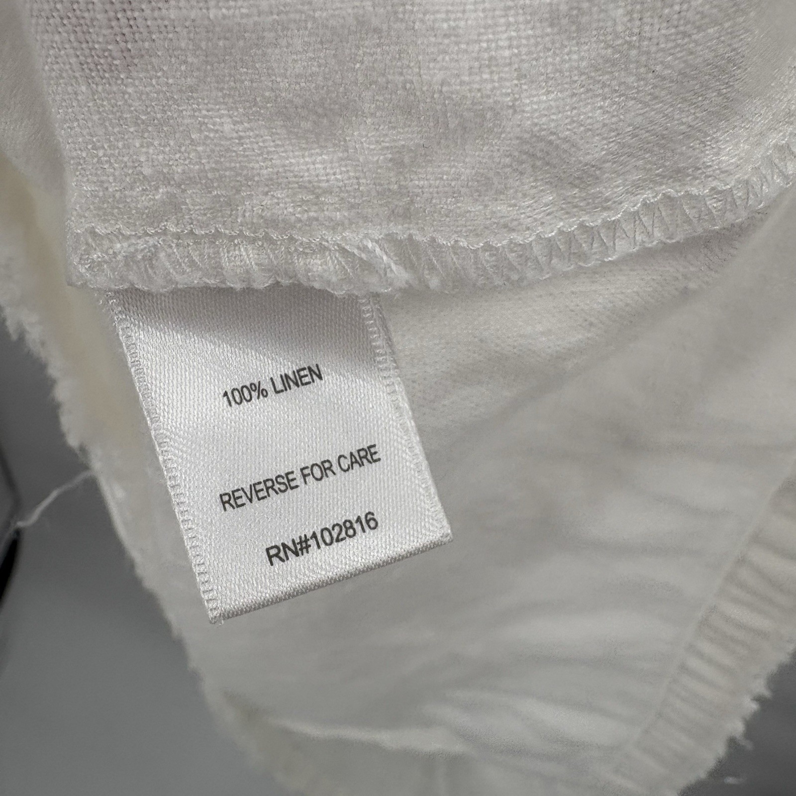 Garnet Hill 8 White Linen Mini Dress Slee Sheath Minimal Cottagecore Coastal 18D
