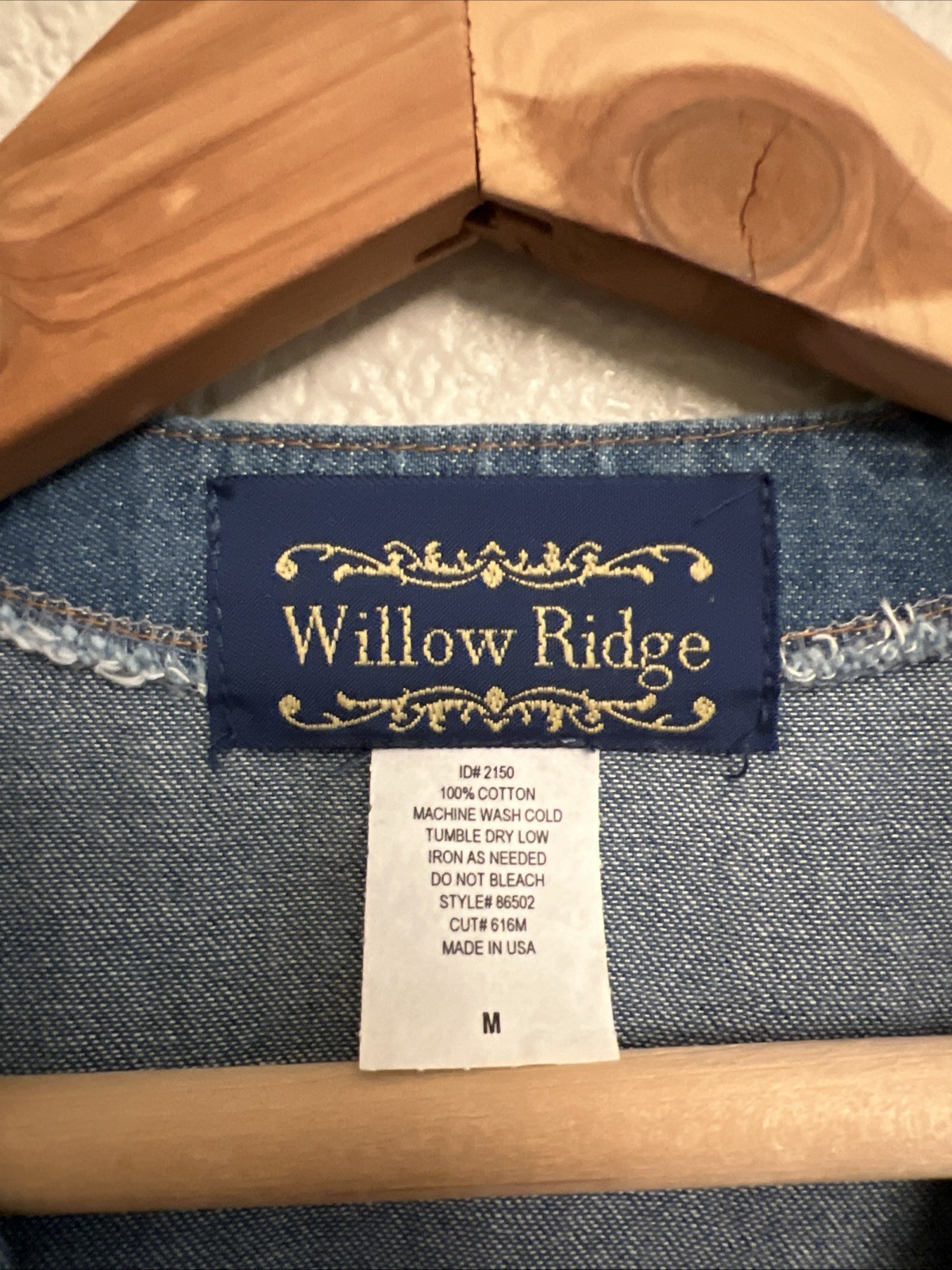 NEW Vintage Willow Ridge Sheath Shift Chambray Maxi Dress Art to Wear Coastal M