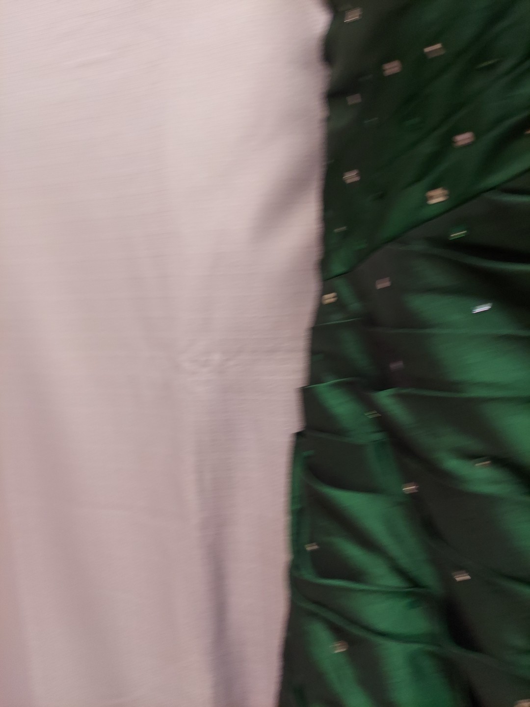 Maorilee Hunter Green Gem/sequence 15/16 Torso Dropped Mermaid Dress