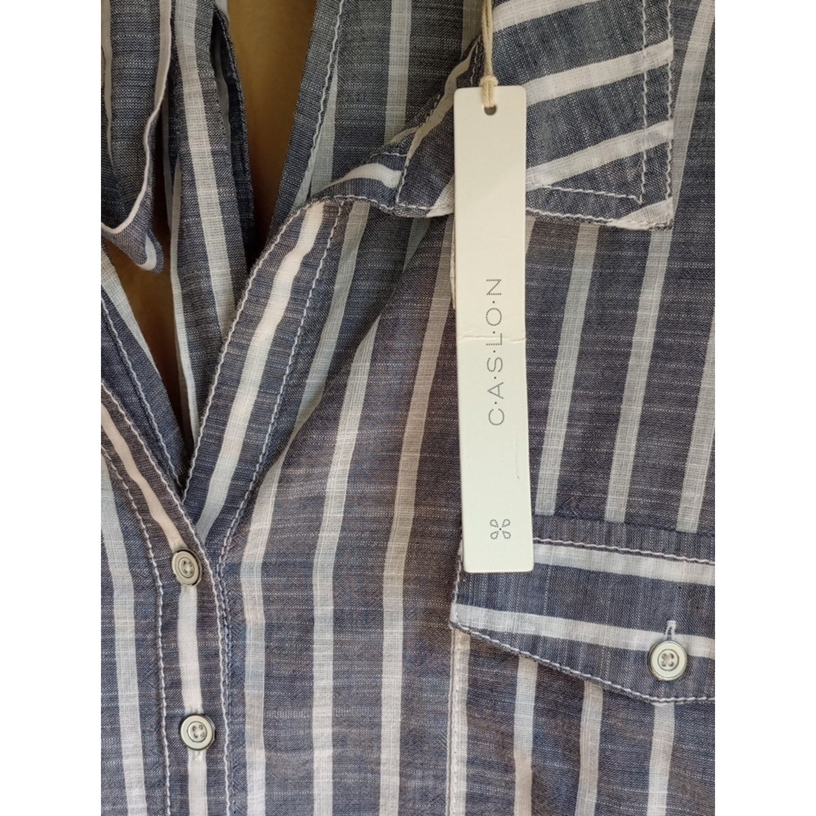 Caslon Stripped Beachy Nautical Tunic Style Shirt Dress Size XXL New With Tags