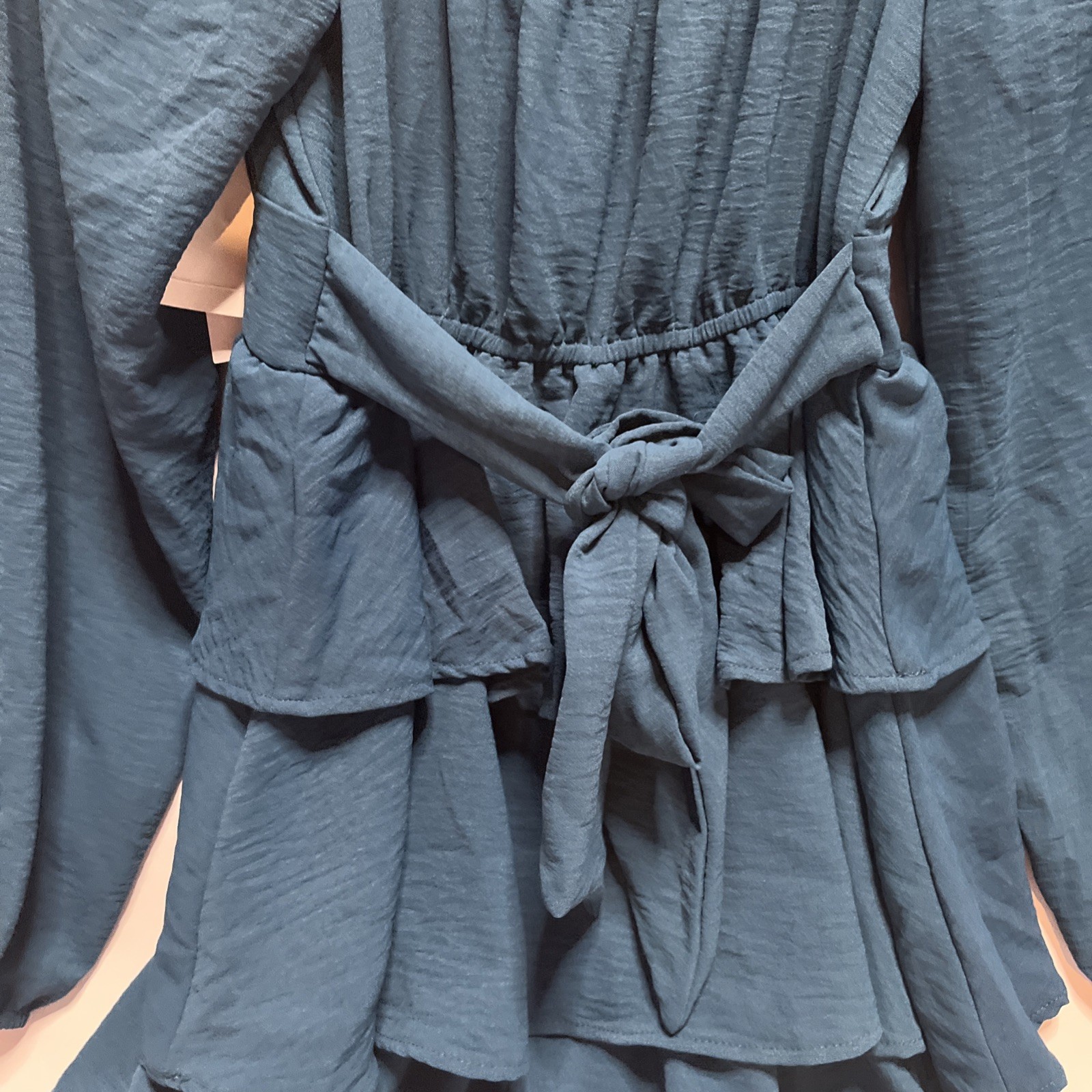 Originality Women’s Boot Barn Exclusive Solid Long Sleeve Mini Dress Teal Size M
