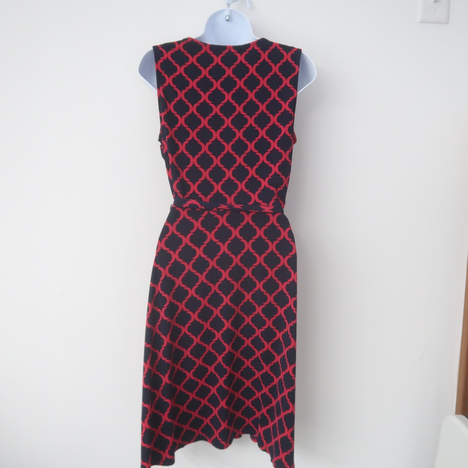 41 Hawthorne Faux Wrap Dress Size Medium Stretchy Knit Non Wrinkle Travel Mod