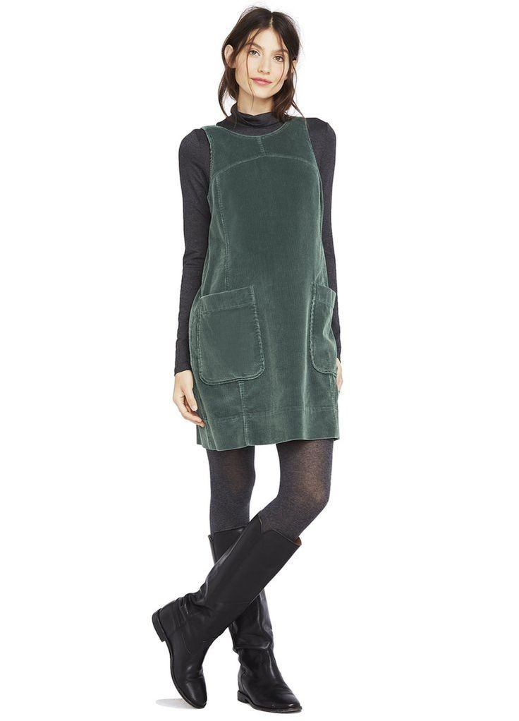 Hatch Maternity Women’s THE EDIE DRESS Pine Size 2 (M/8-10) $228 NEW
