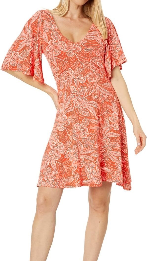 RIP CURL Women’s RIO Dress – Hot Orange – Small – NWT