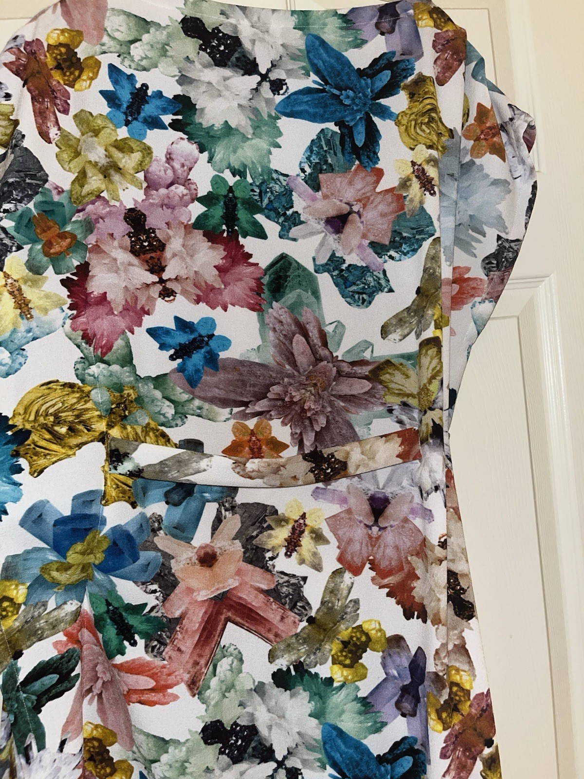 Cacharel Floral Print Multicolored Dress Sz 6