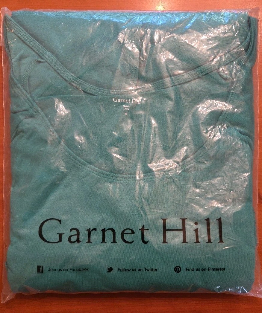 Garnet Hill Green Cap Sleeve Dress Size 18 Round Neck Cotton Blend Knee Length