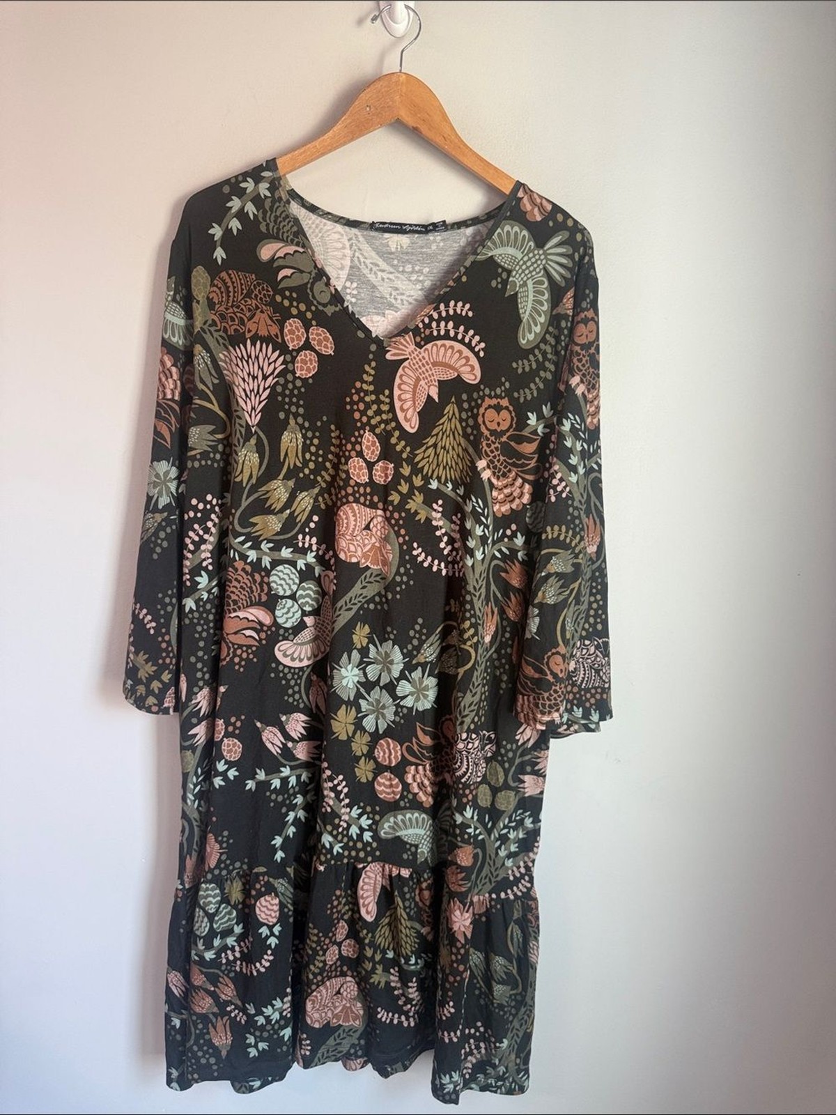 Gudrun Sjödén “Yura” organic lyocell/elastane jersey dress XXL