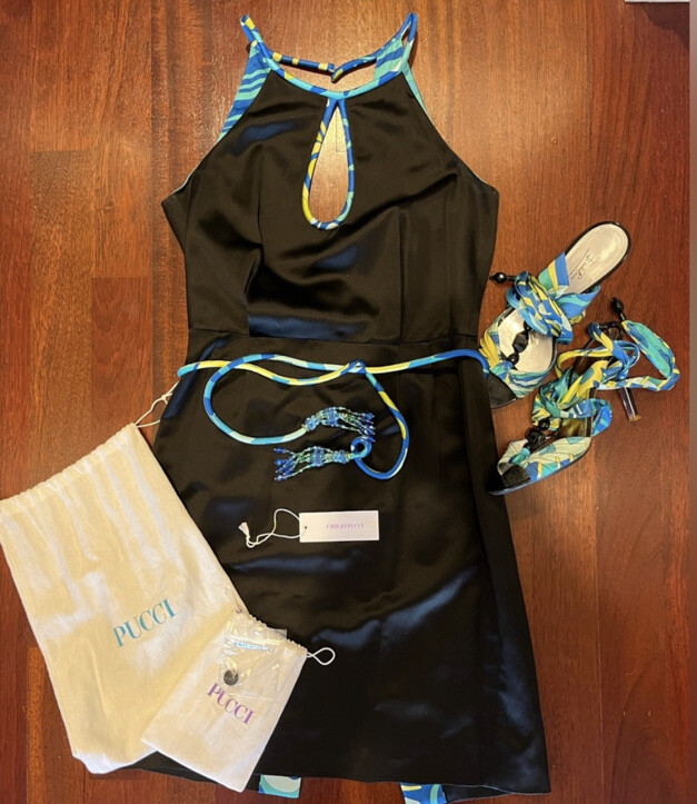 Emilio Pucci Dress Size 8 And Shoes Size 39.5 Set