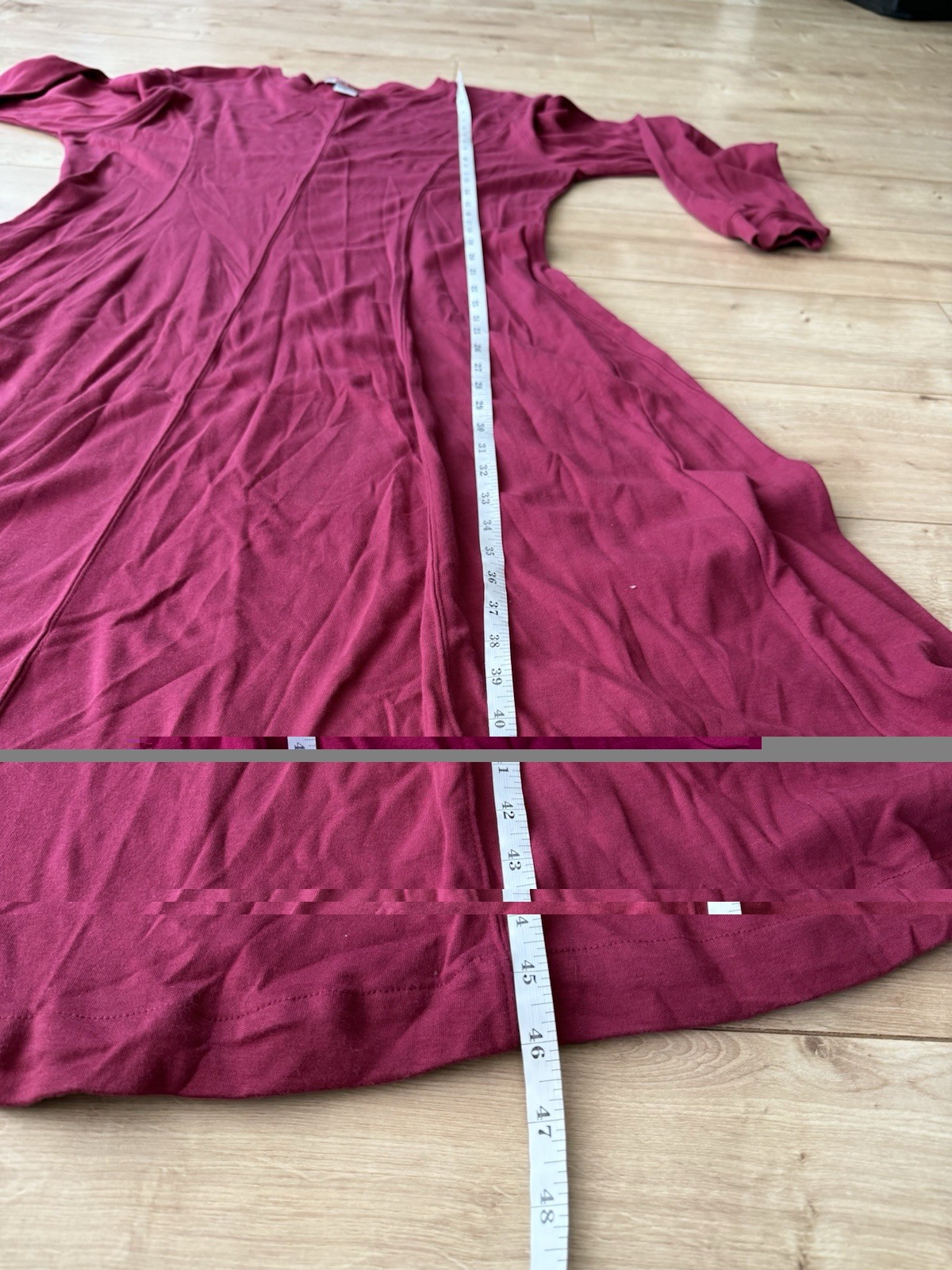 Vintage Fads Hong Kong Raspberry Cotton Fit Flare Midi Dress Cottagecore XL