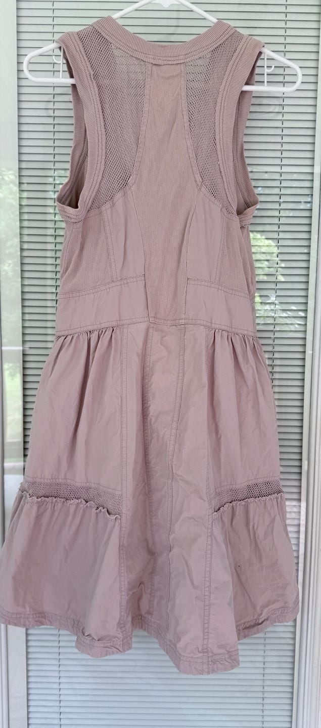 Daily Practice by Anthropologie Trek Utility Mini Dress in Muted Rose
