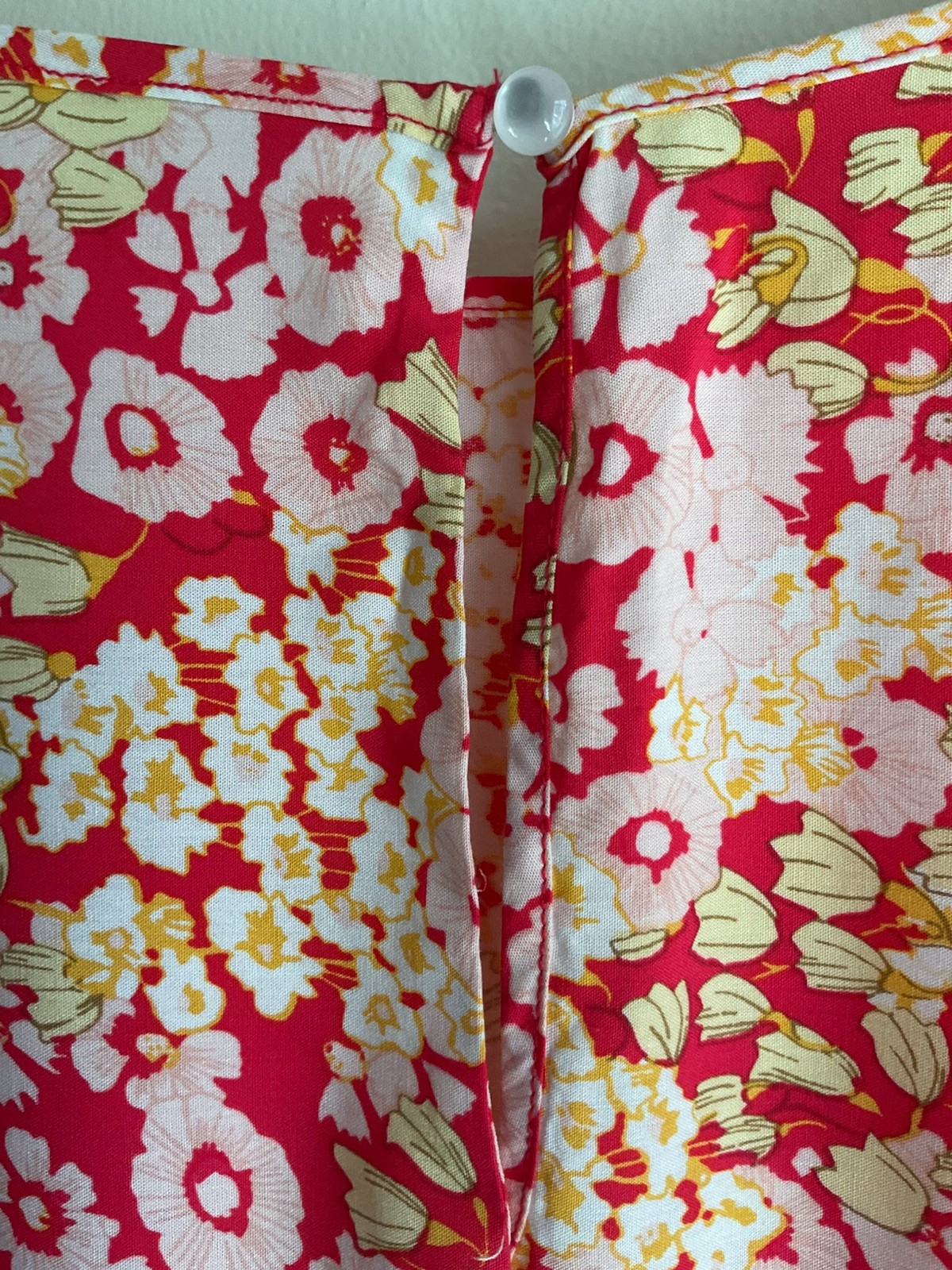New York and Co Short Tie Sleeve Tunic Dress With Tie Waist English Floral Sz L