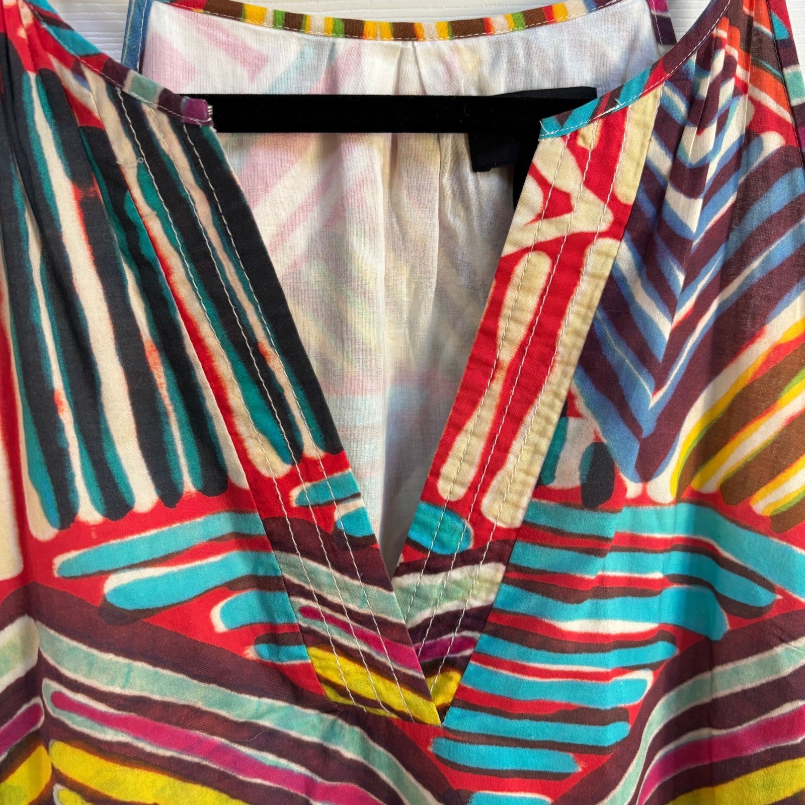 J.Crew Collection Geometric Tribal Print Cotton Halter Shift Dress Womens 10