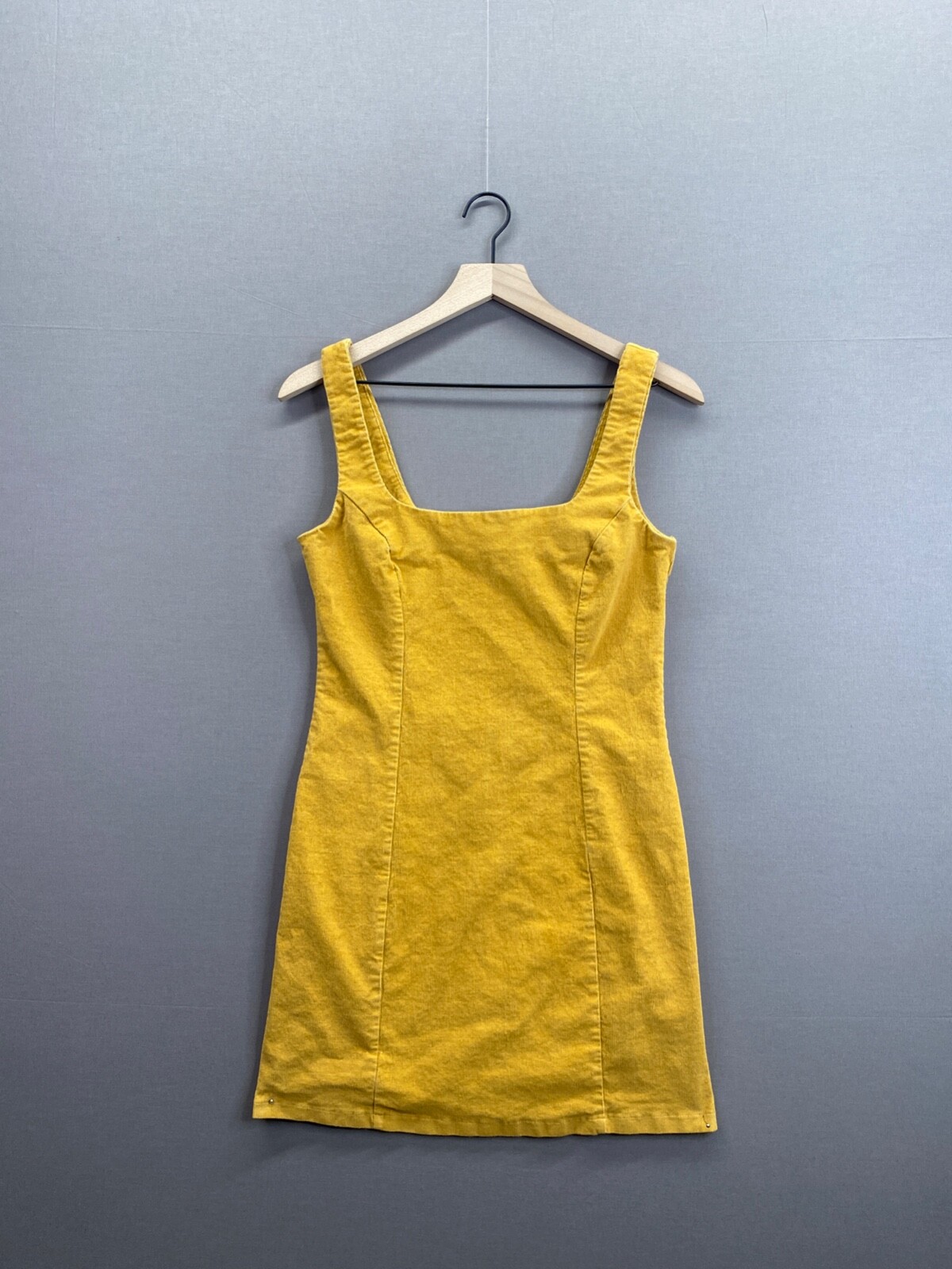 Sky And Sparrow Womens Dress Yellow Sleeveless Square Neck Size Medium