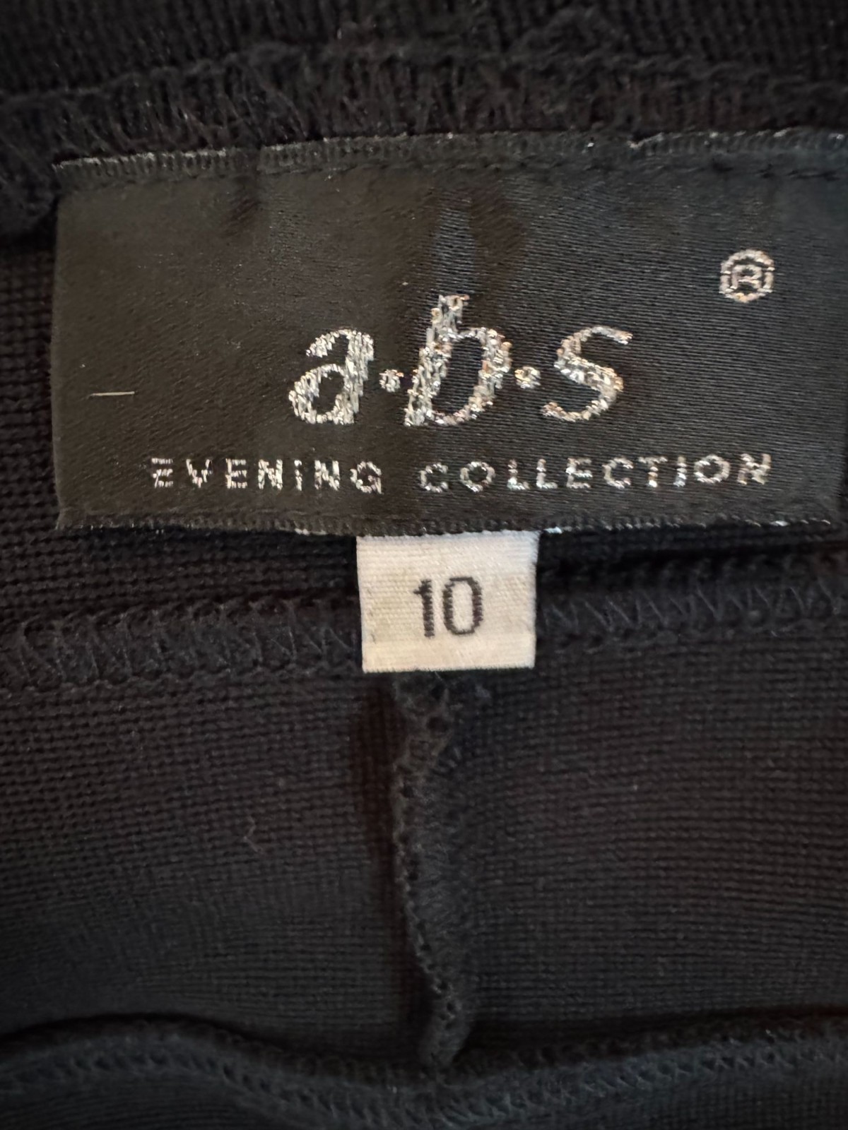 A.b.S Evening Collection Vintage 90s Womens Off-Shoulder Black Dress Size 10