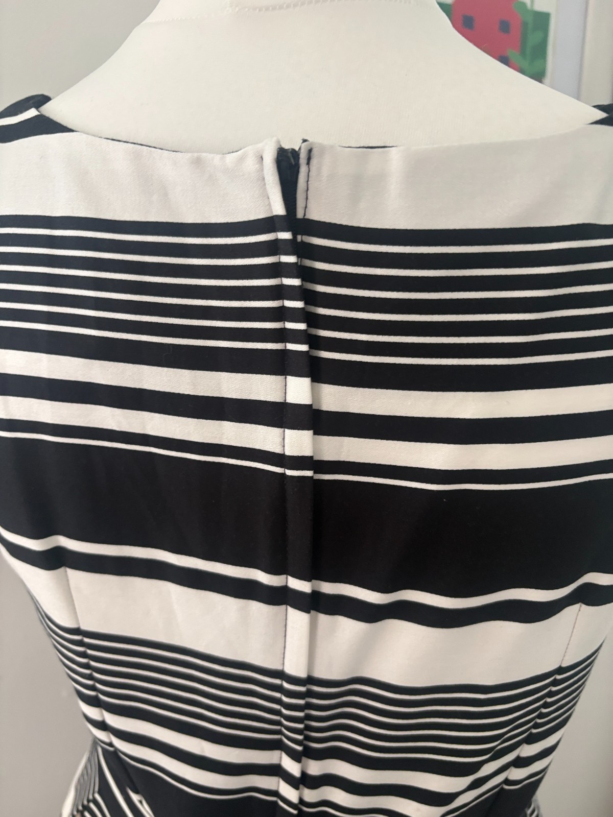 Dorothy Perkins Black & White Stripe Dress UK16 BNWT