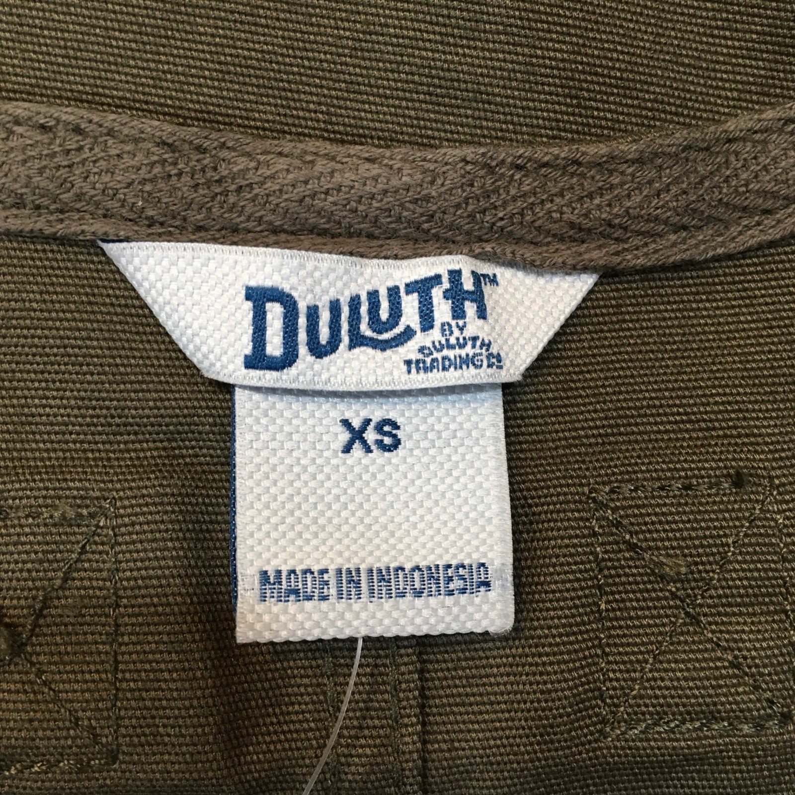 Duluth Trading Flex Fire Hose Apron Dress Womens XS Green Utility Garden Overall