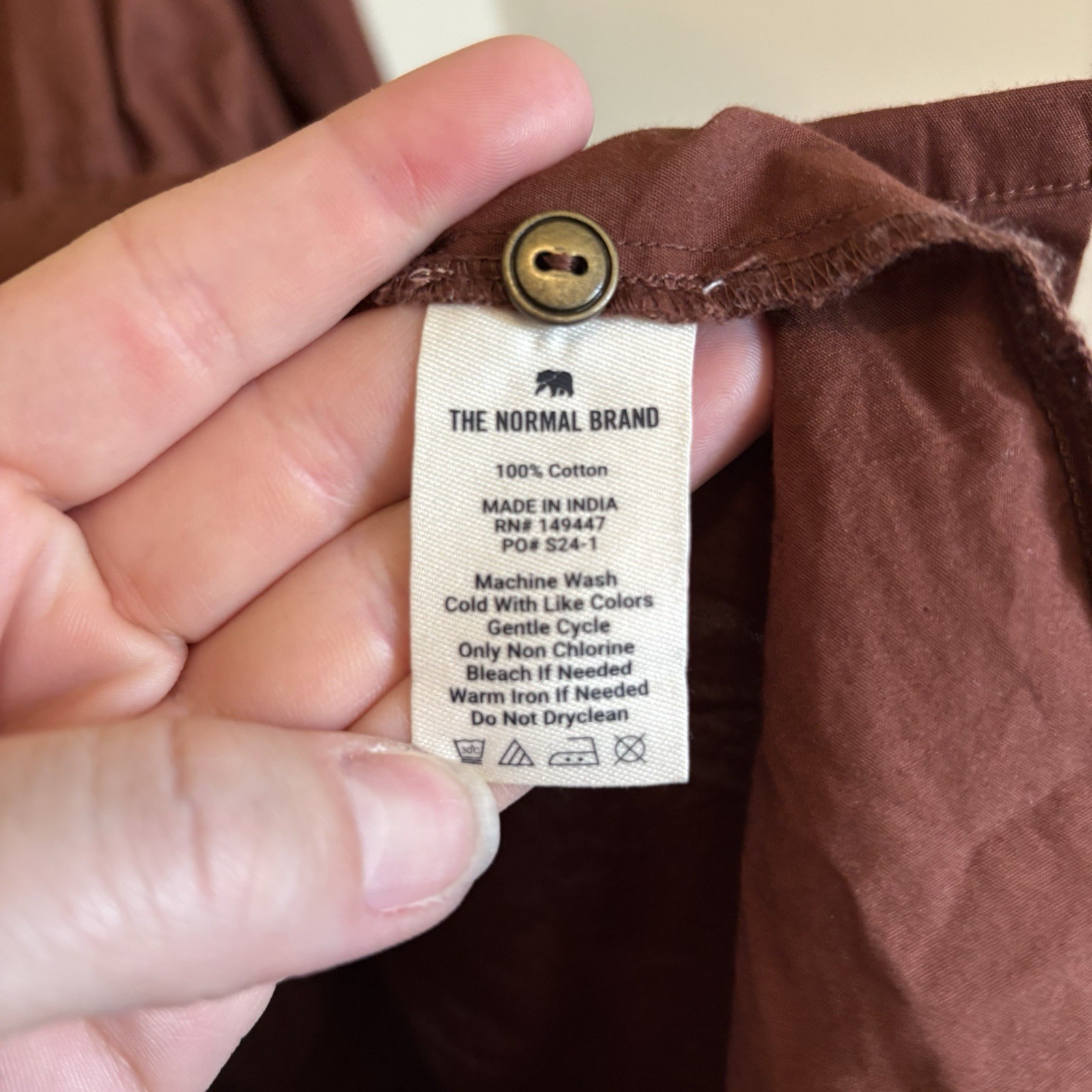 The Normal brand Avery Utility Dress in Espresso XL