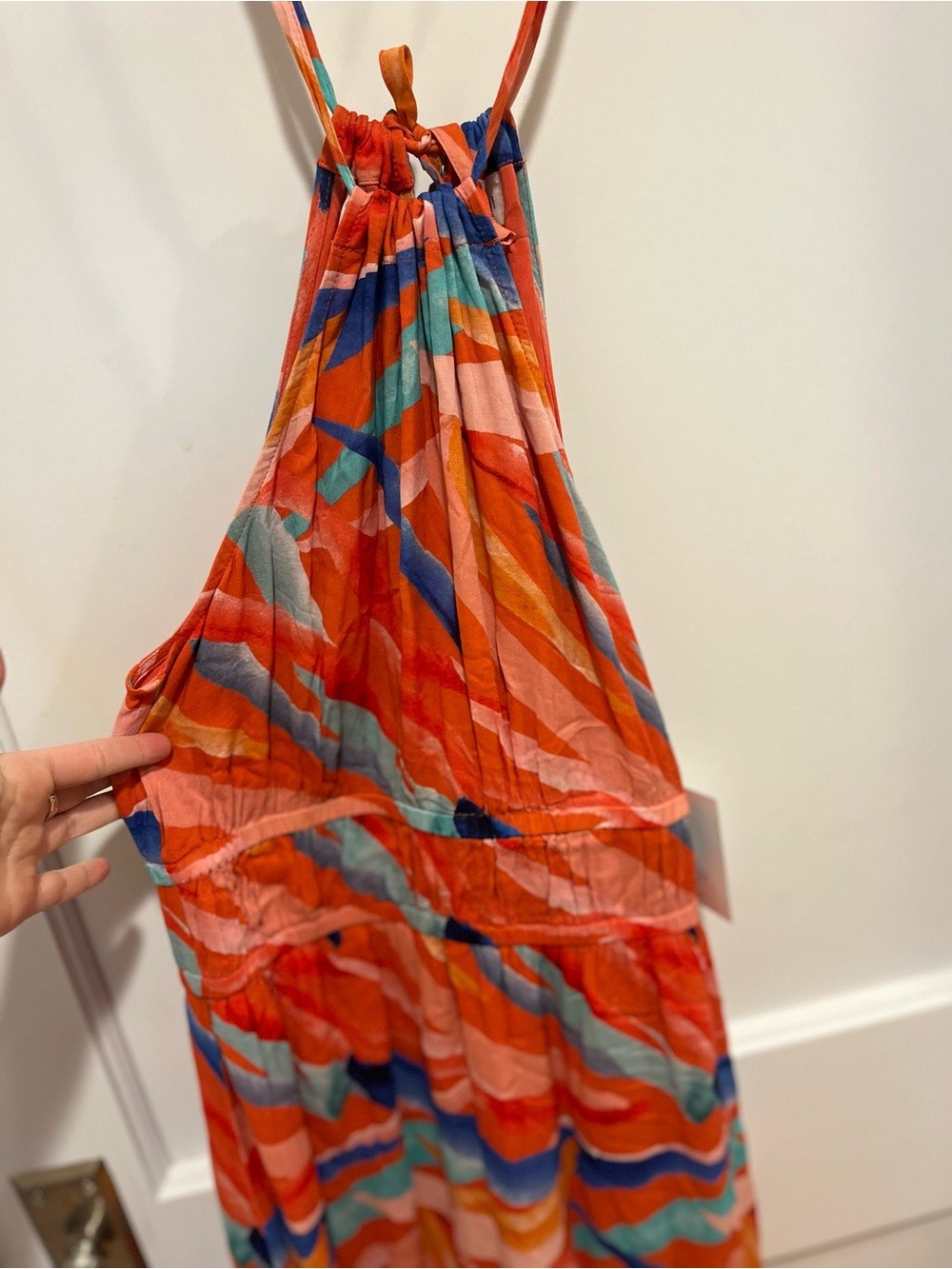 NWT Bella Dahl Sleeveless Elastic Waist Midi Dress Paradiso Print XS
