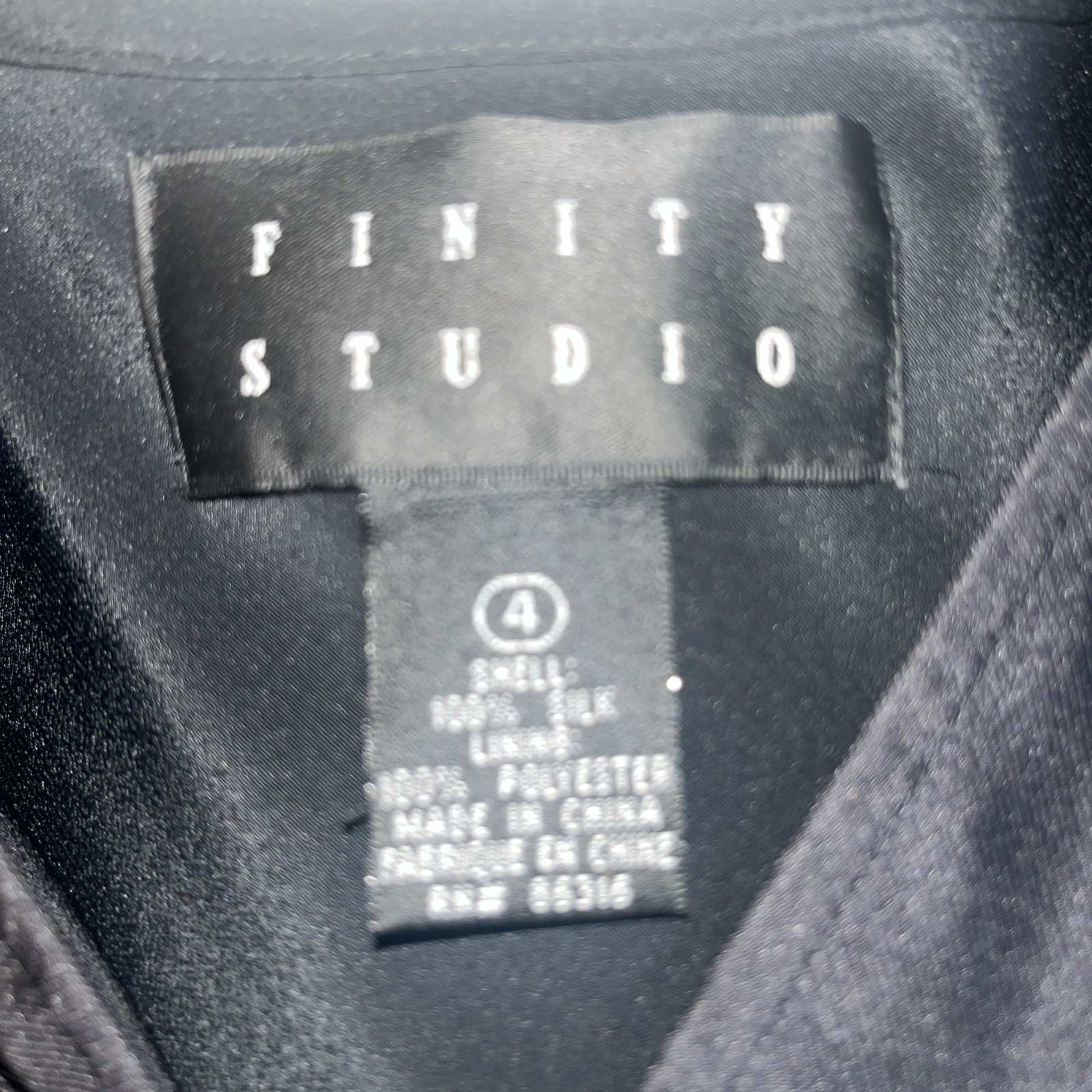 Finity Studio Silk 100%Wrap Dress Sz 4