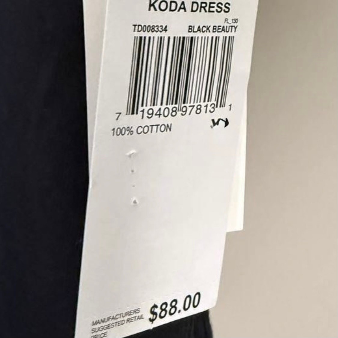NWT Three Dots Koda Polo Dress Black M