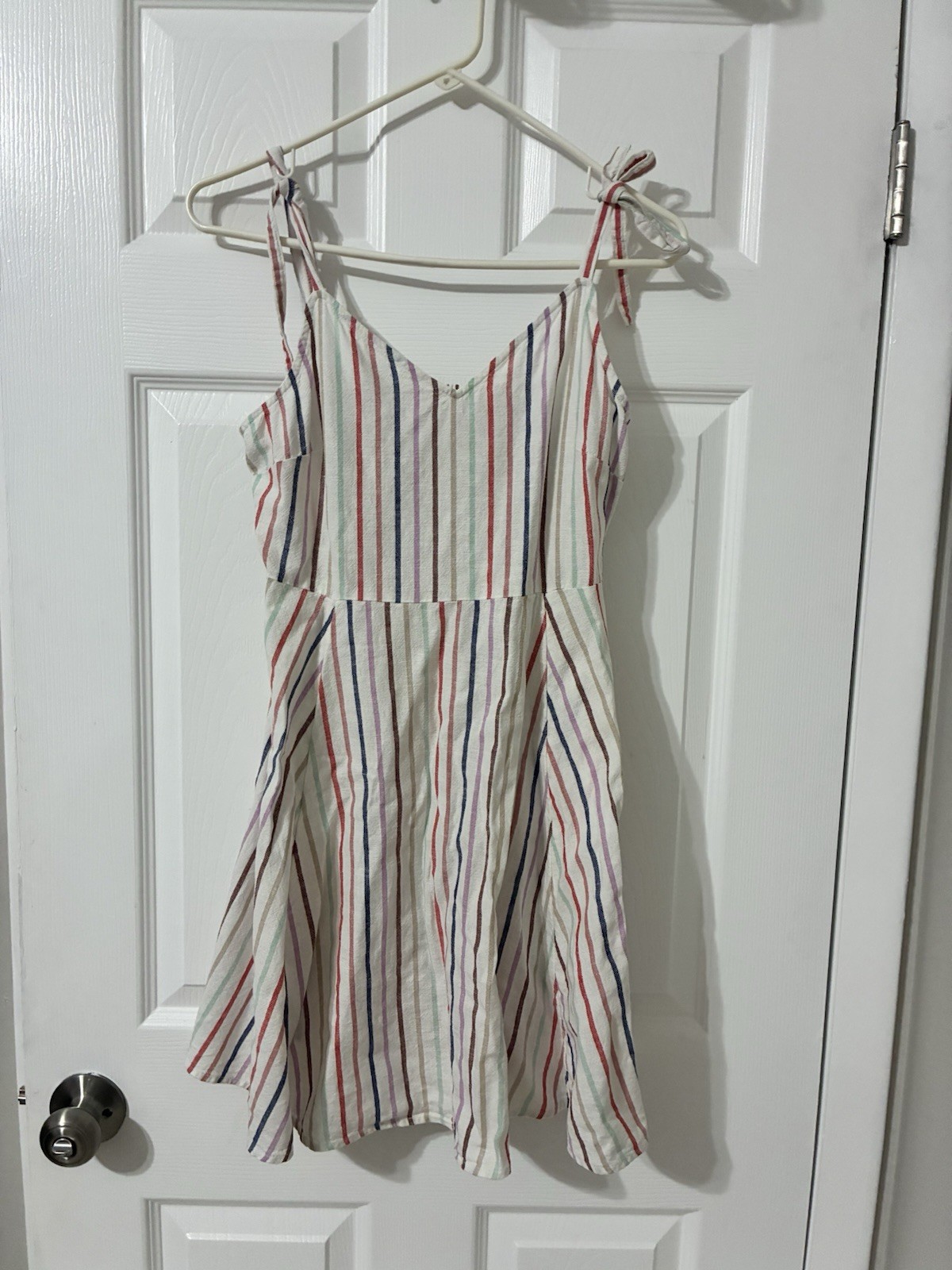 GAP striped sundress Size Small Cami top Fit & Flare Linen blend Multicolor