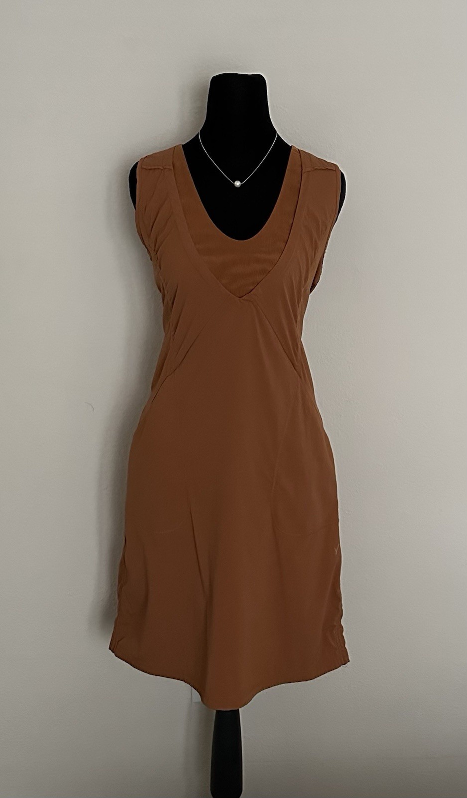 Indyeva Liike Dress Size S Rust Copper Orange / Terracota Hiking Athleisure EUC