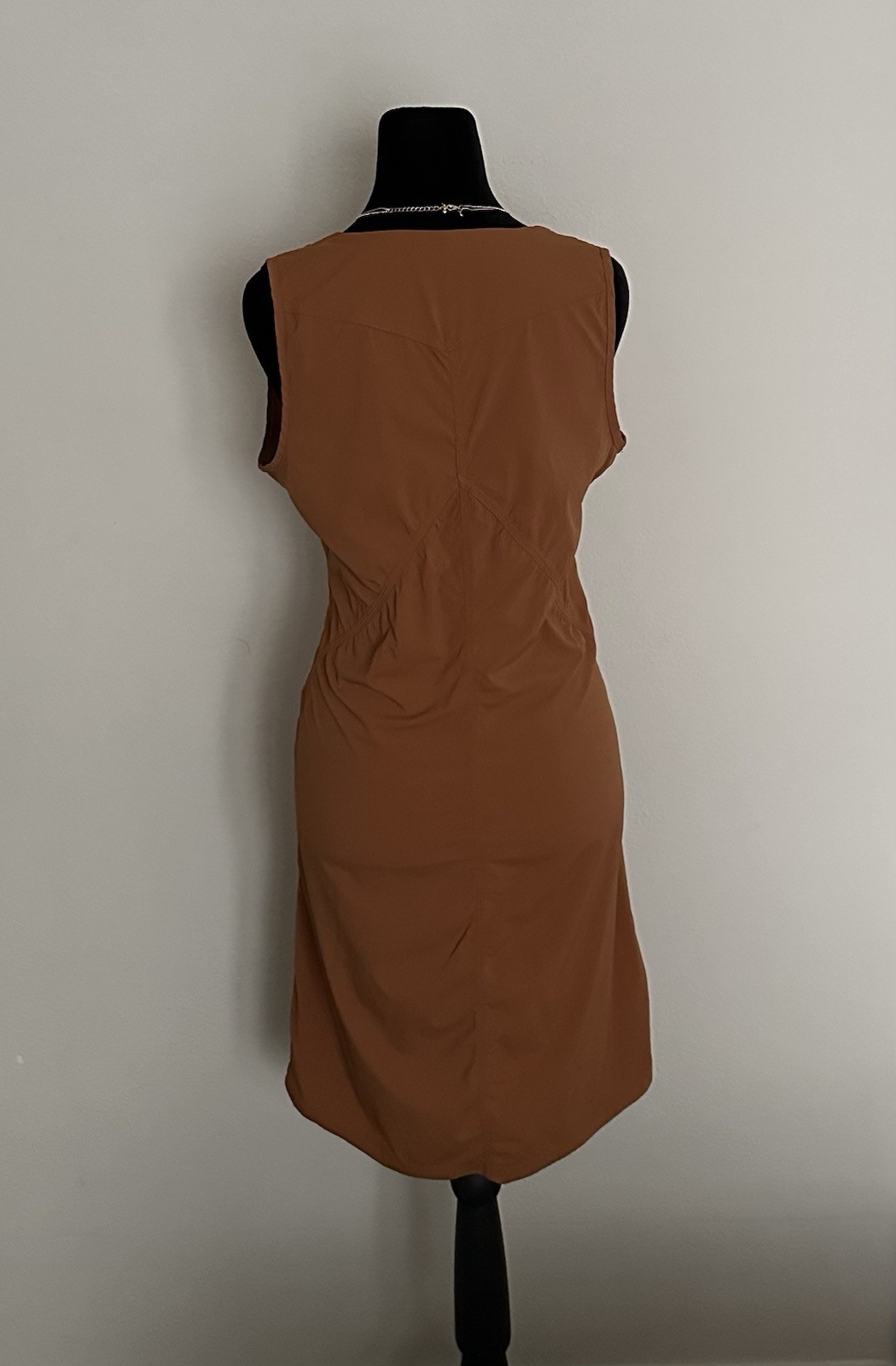 Indyeva Liike Dress Size S Rust Copper Orange / Terracota Hiking Athleisure EUC