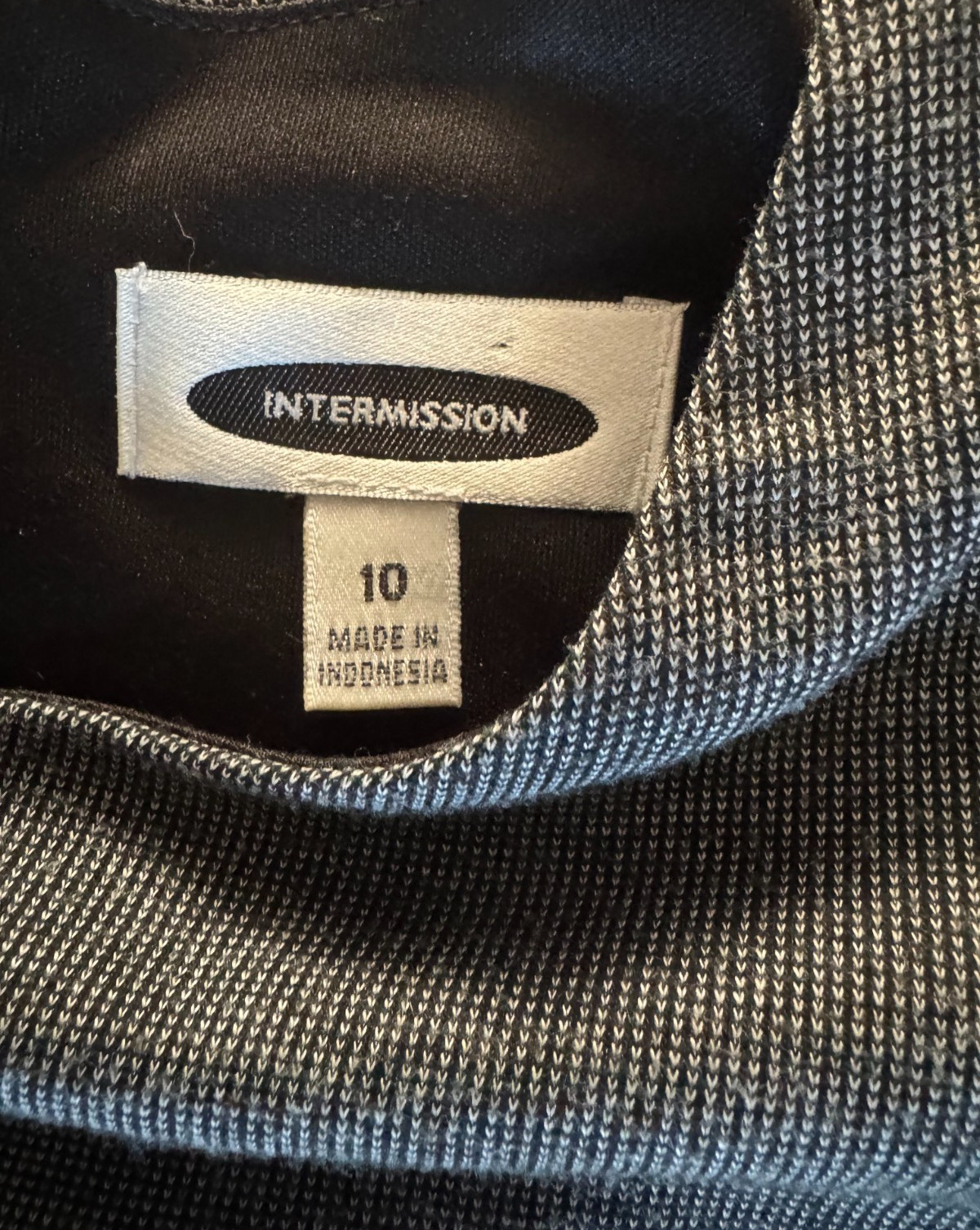 Intermission Dress Size 10 Cap Sleeve Zipper Round Neck, Used, Good Condition
