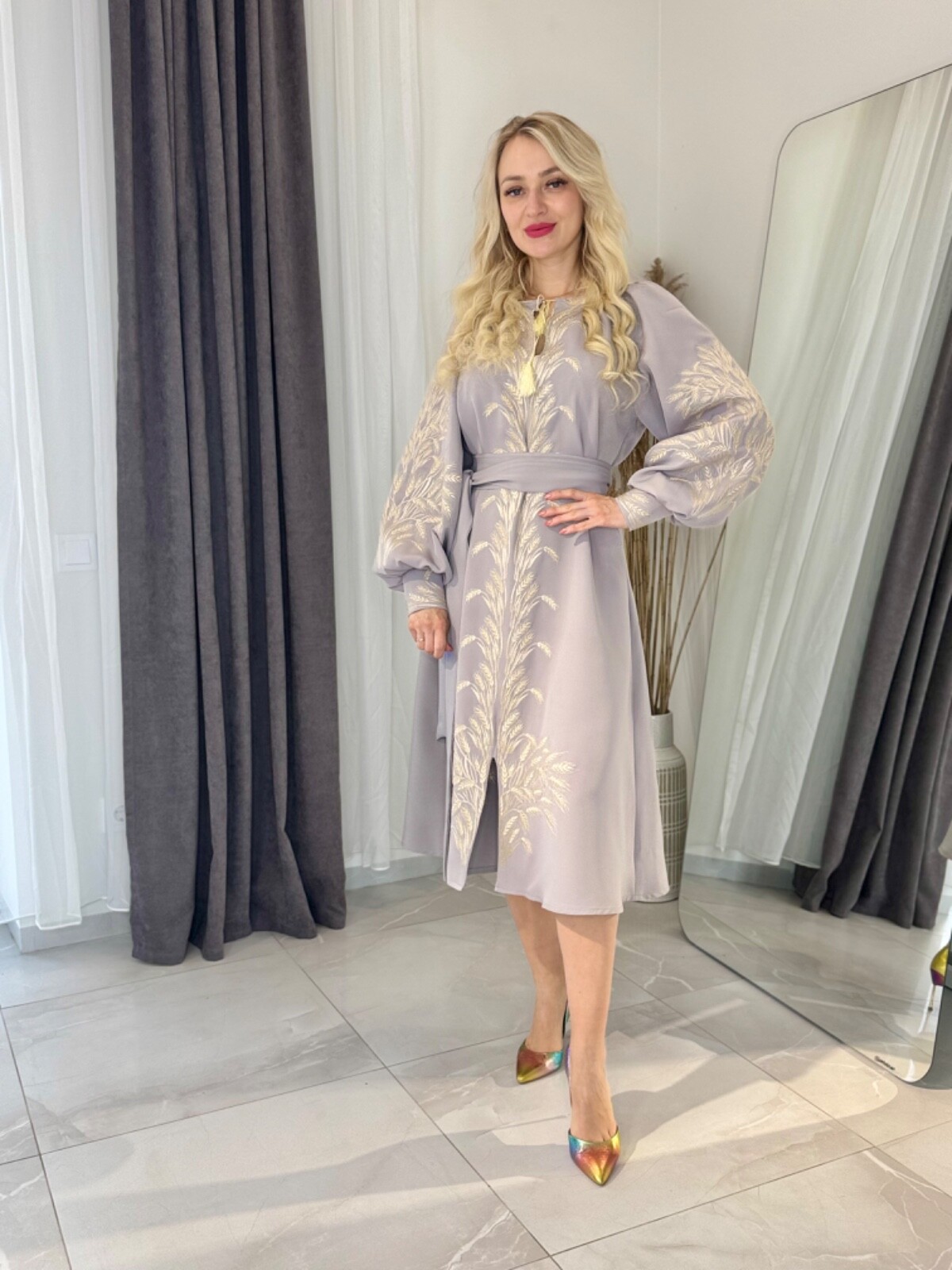 Ukraininan national embroidered dress Vyshyvanka