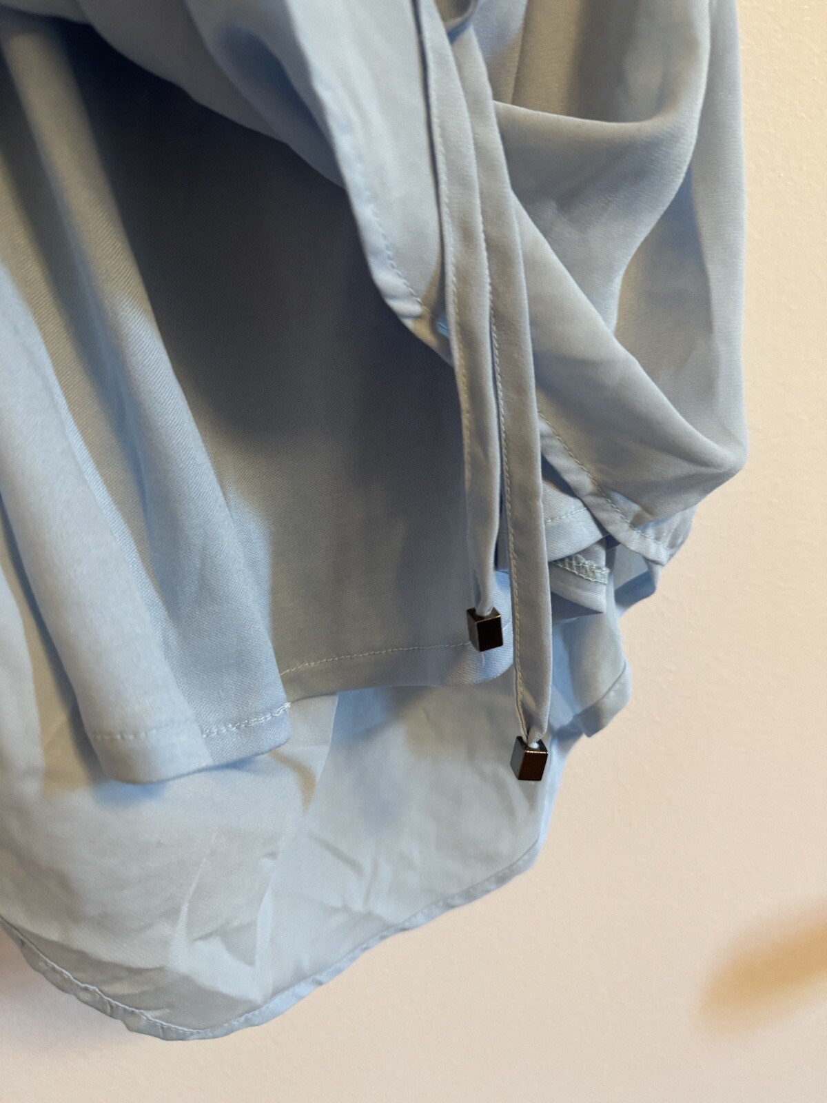 Luxe Botique Button Shirt Dress Light Blue 3/4 Sleeve Sz S Sold Out