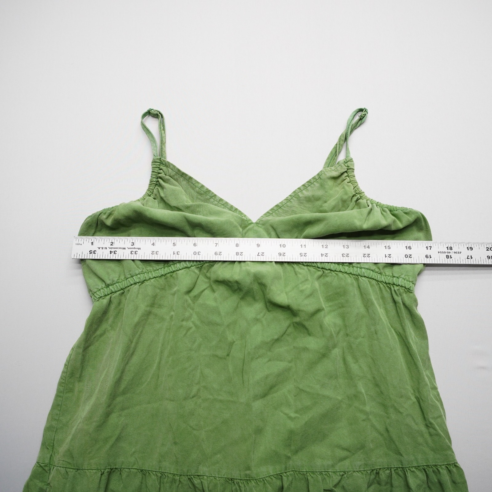 Kut from the Kloth Midi Dress Size Medium Green Boho Tiered Fairy A line Flowy