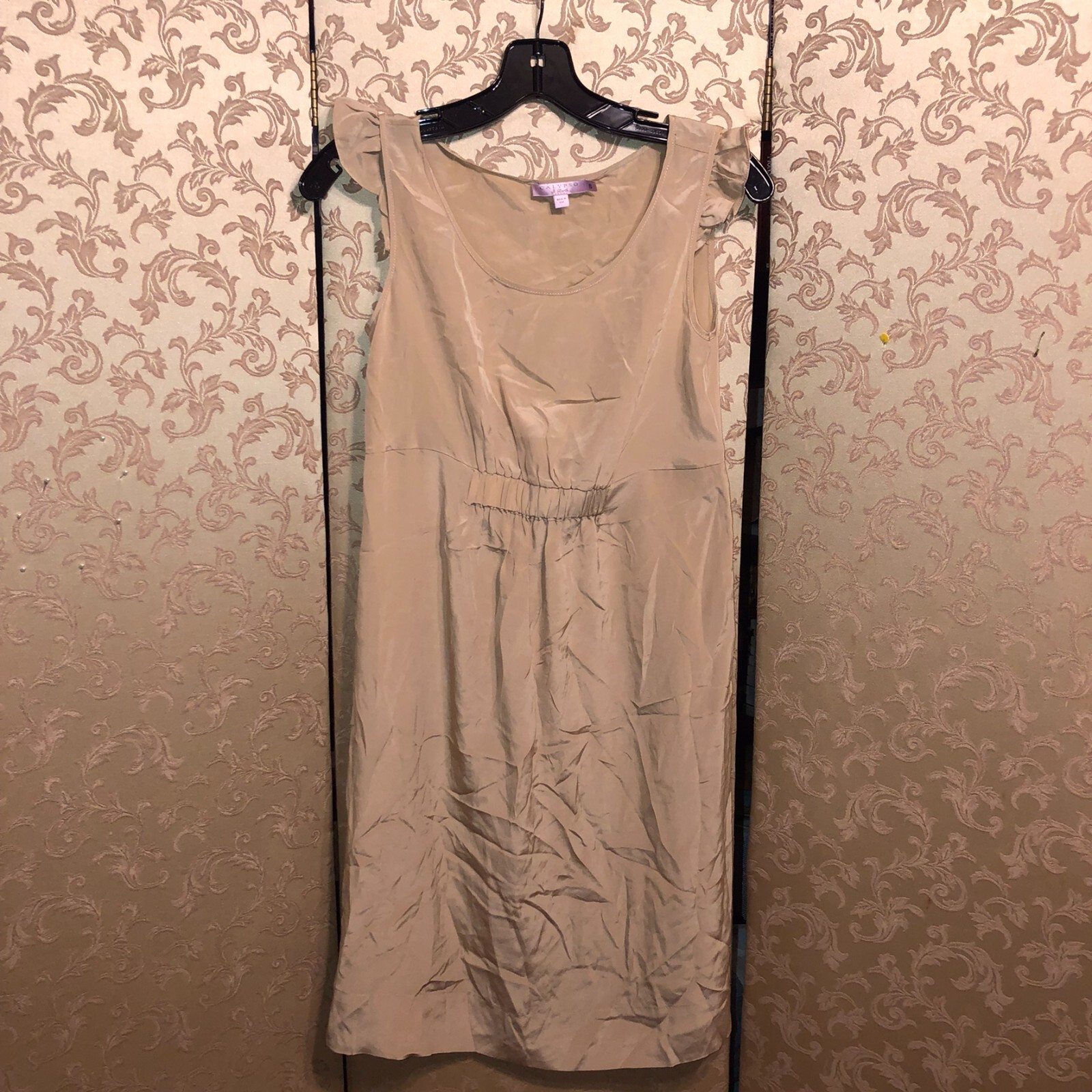 Calypso St. Barth Beige Brown Silk Dress Size Small S