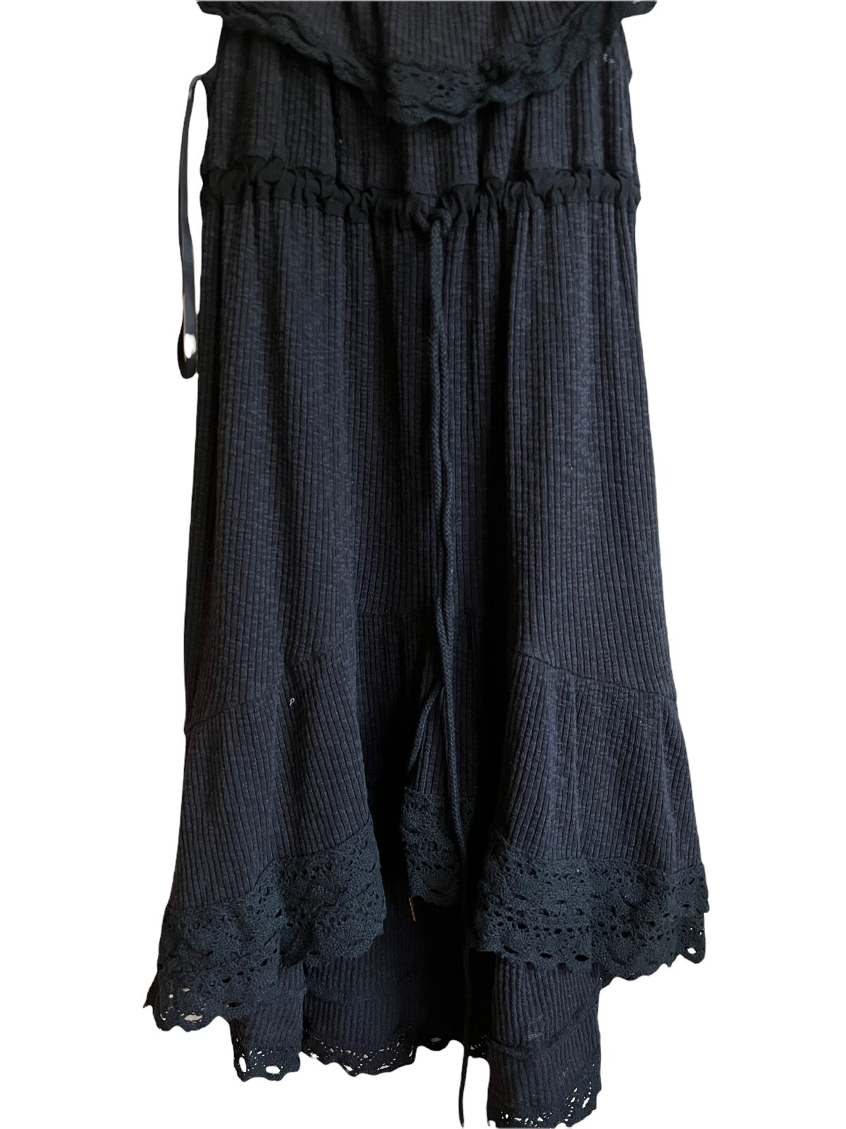 New Free People Beach Ruffle Neck Mini Dress Size XS MSRP: $128